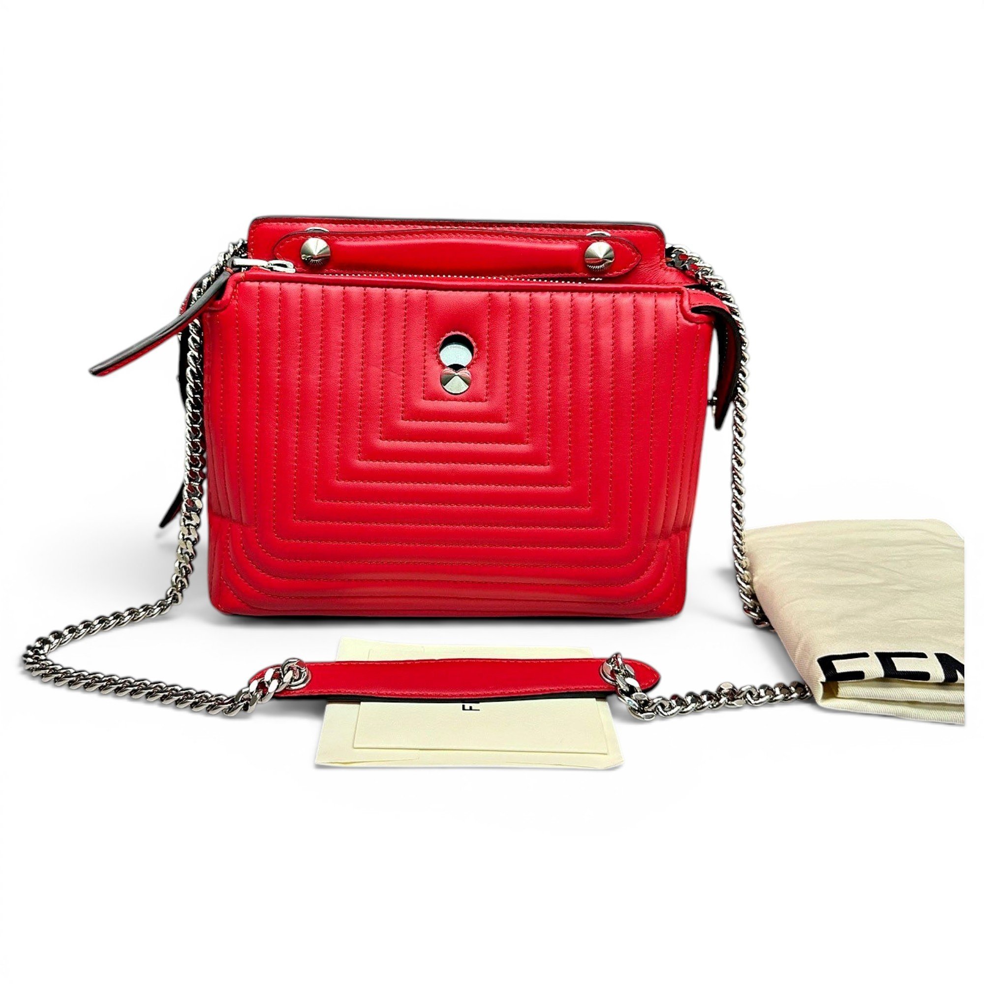 Dot Com leather handbag