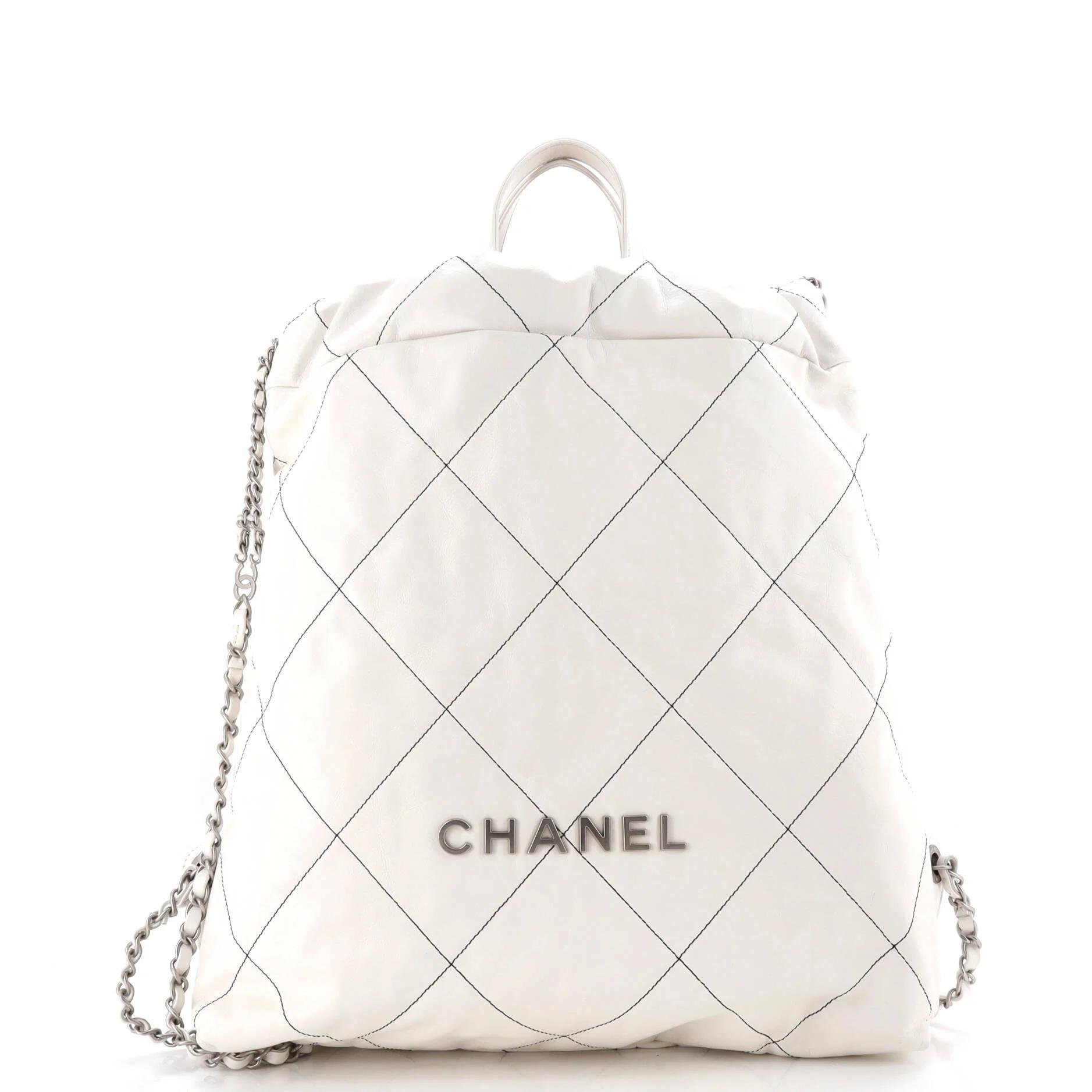 Leather backpack