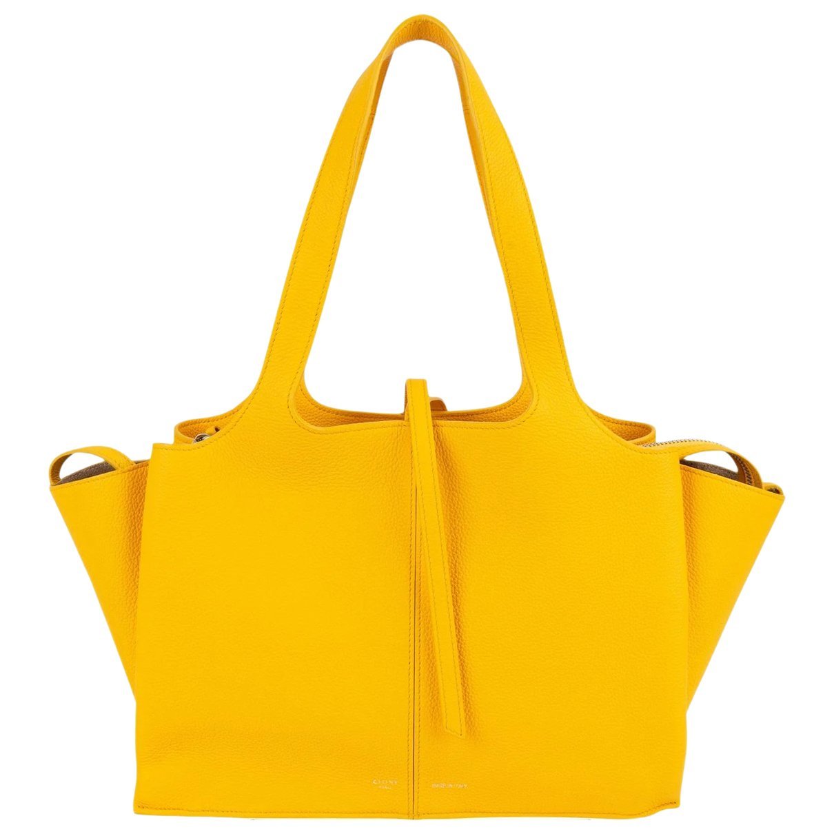 Tri-Fold leather handbag
