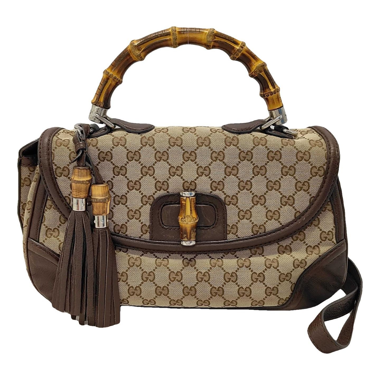 Bamboo Convertible Satchel cloth handbag