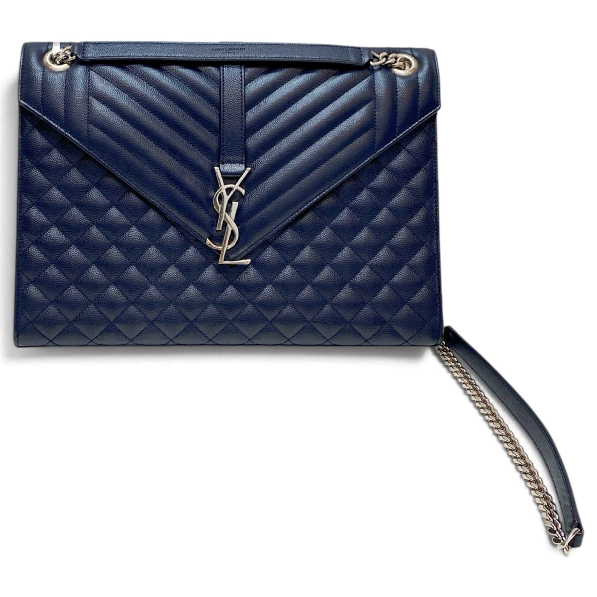 Envelope leather handbag