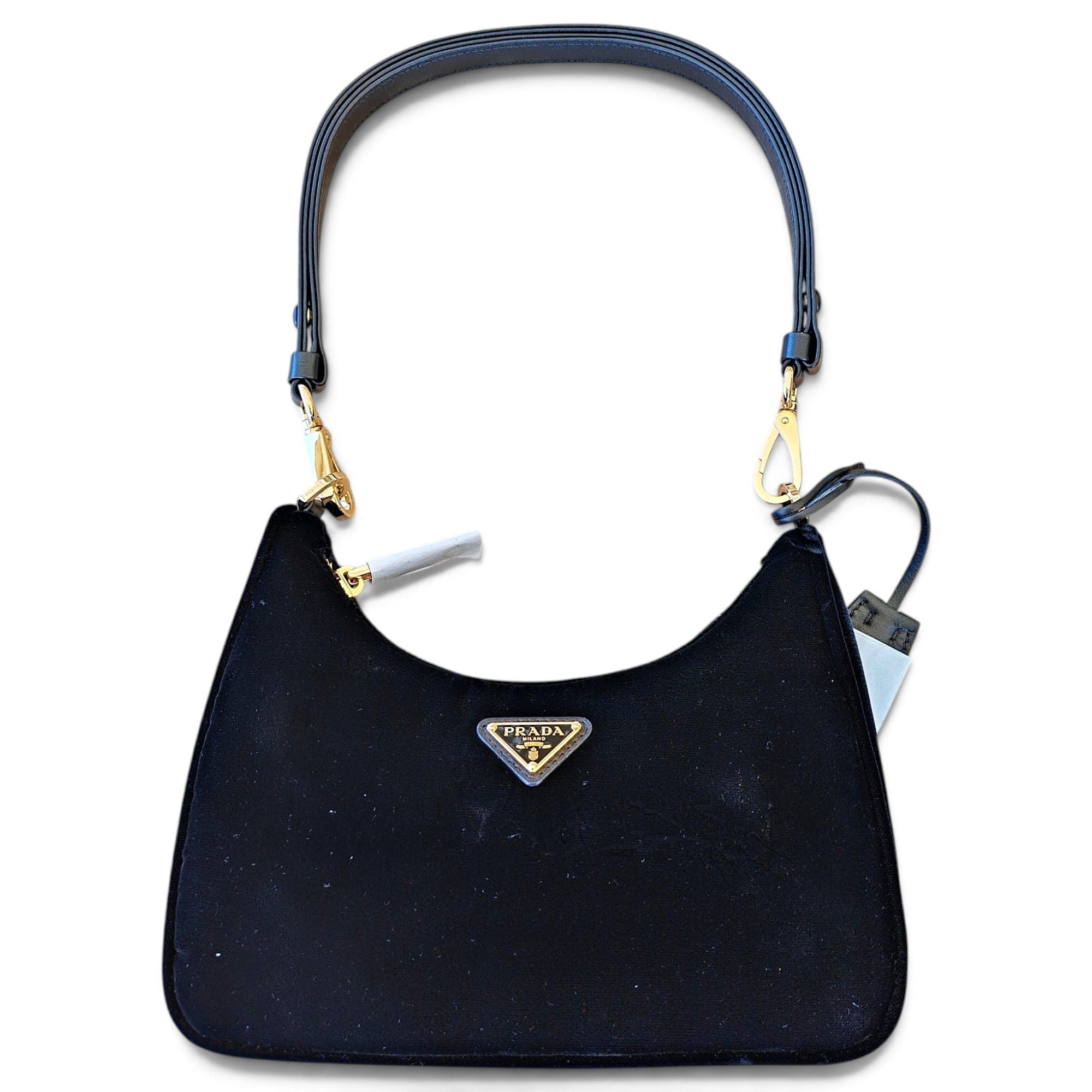 Re-edition velvet handbag