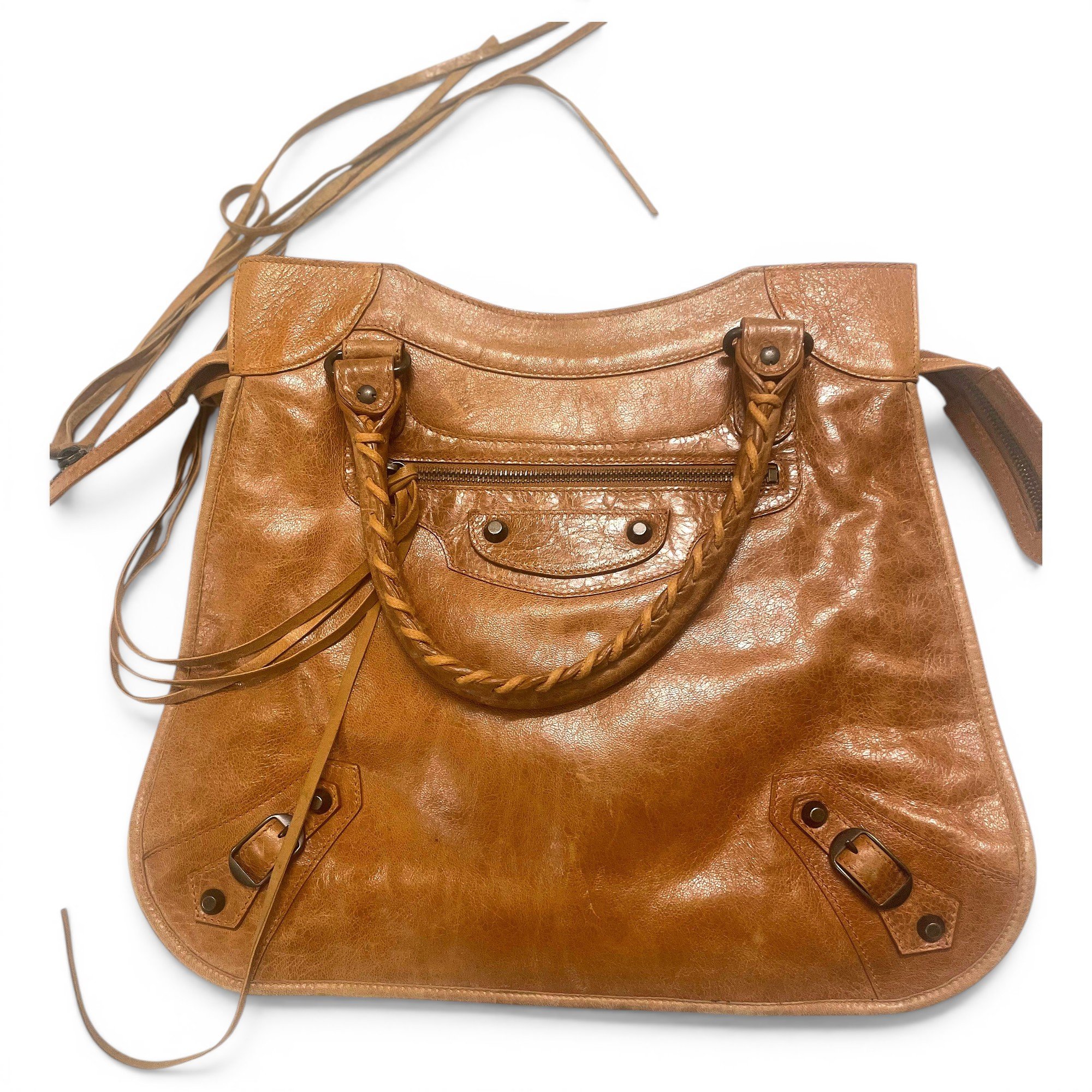 Vélo leather handbag
