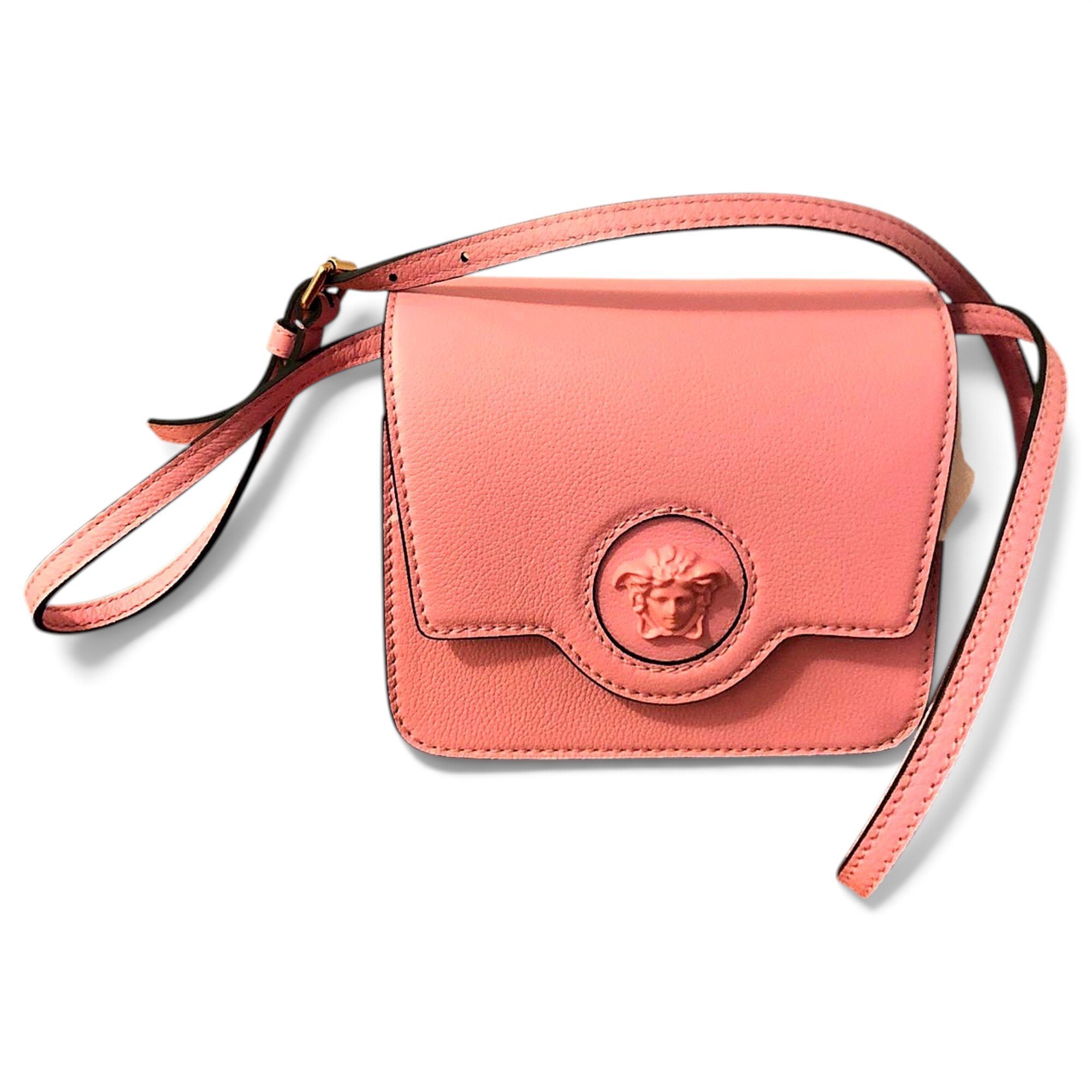 Versace La Medusa leather crossbody bag