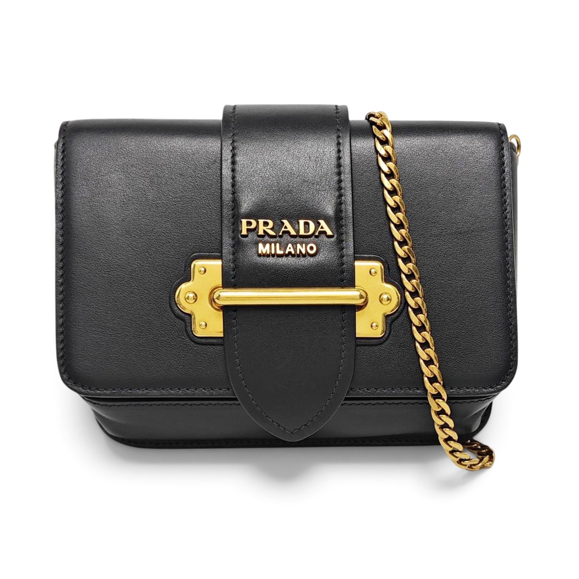 Cahier leather handbag