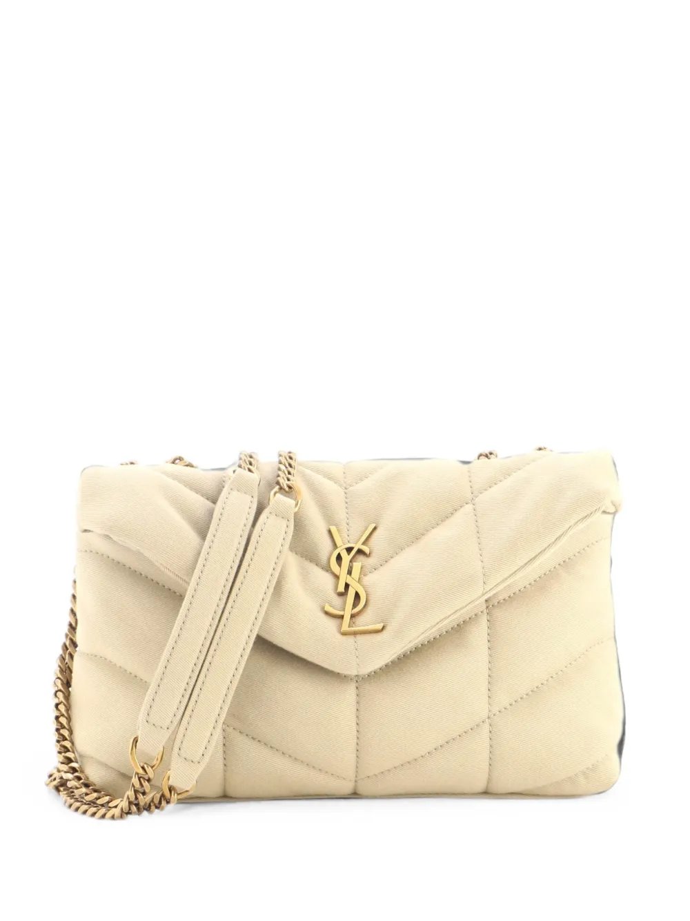 Saint Laurent Loulou Puffer Quilted Canvas Mini shoulder bag
