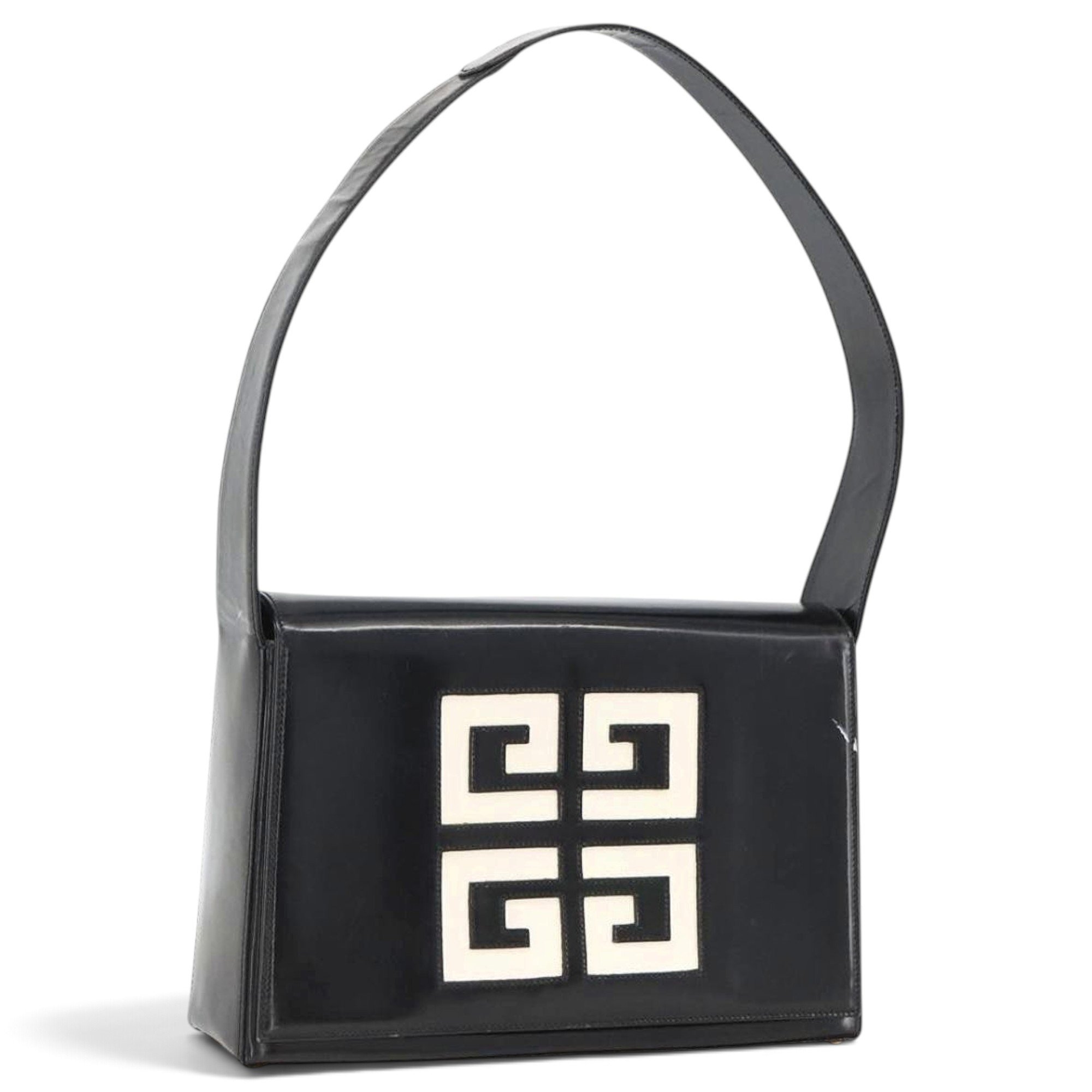 Patent leather handbag