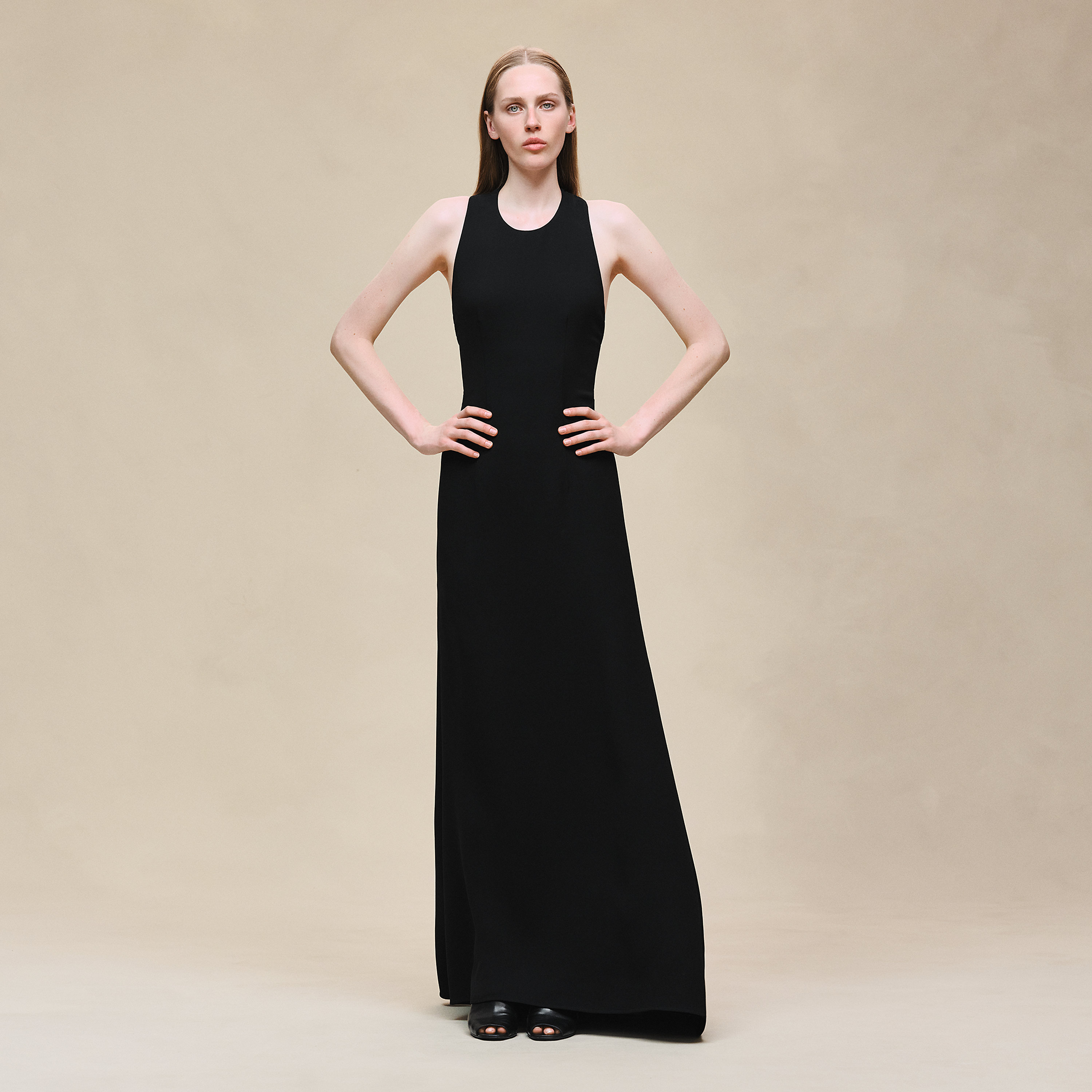 Ruffled long dress