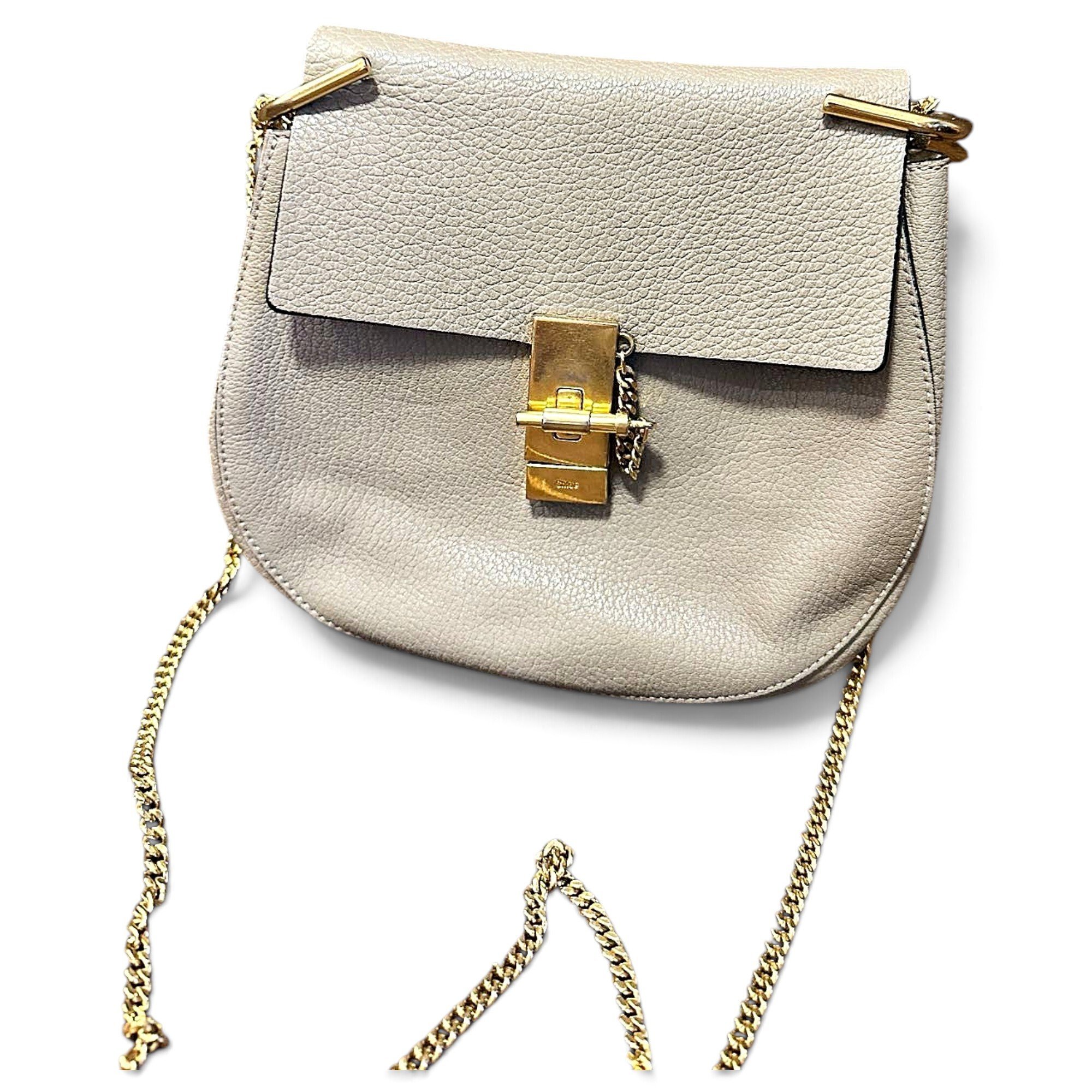 Drew leather handbag