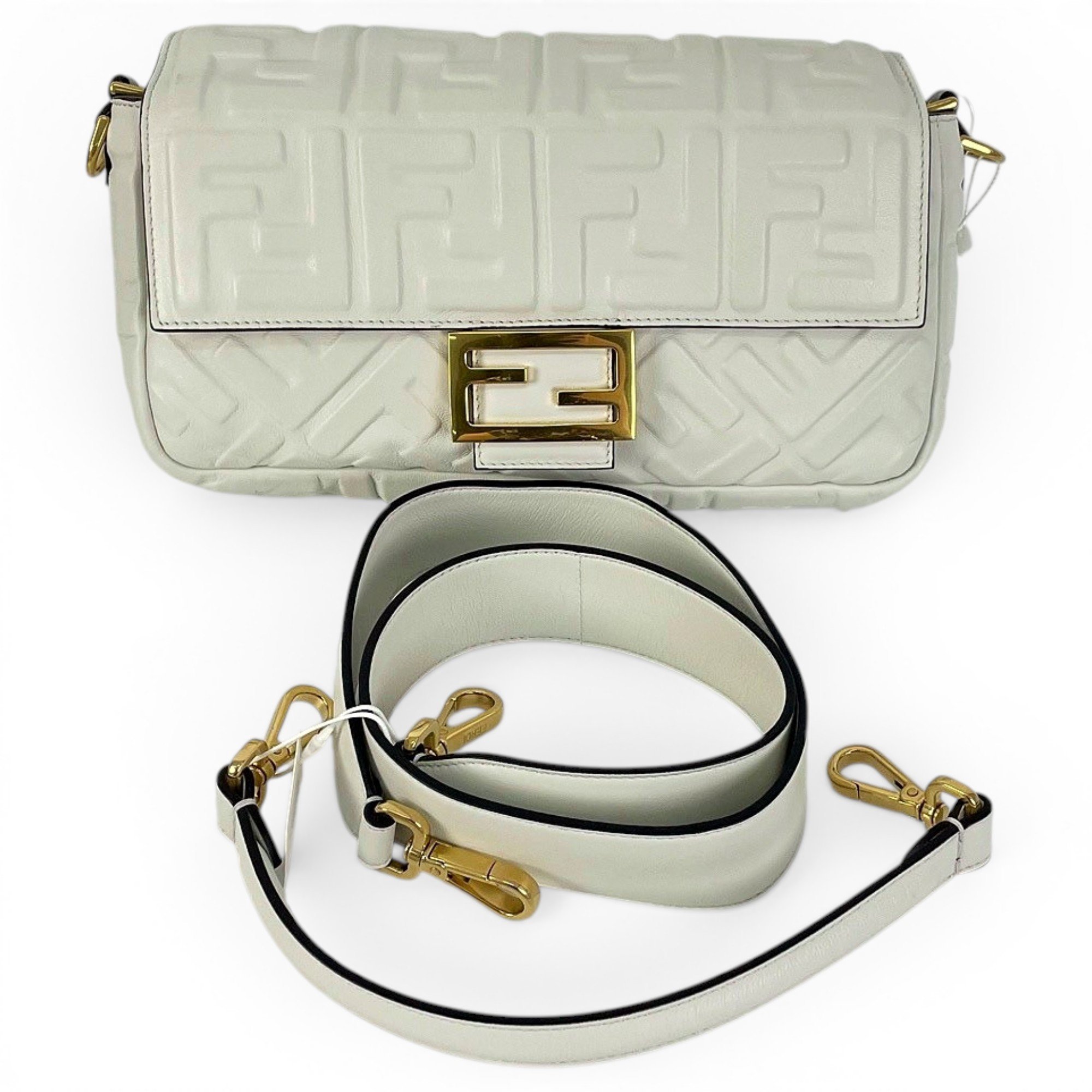 Baguette leather handbag
