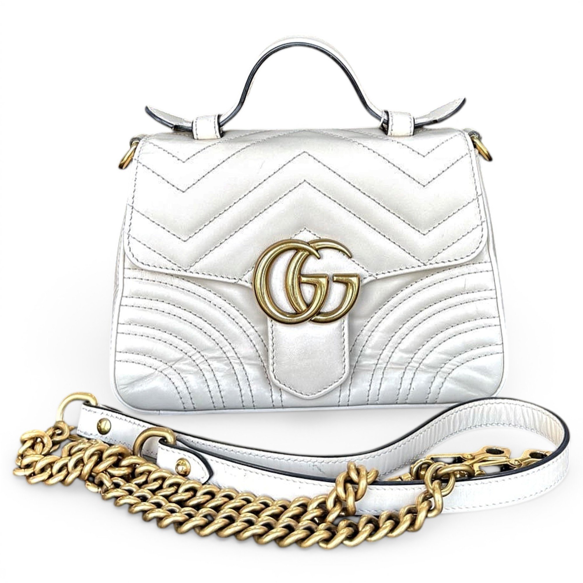 GG Marmont Flap leather handbag