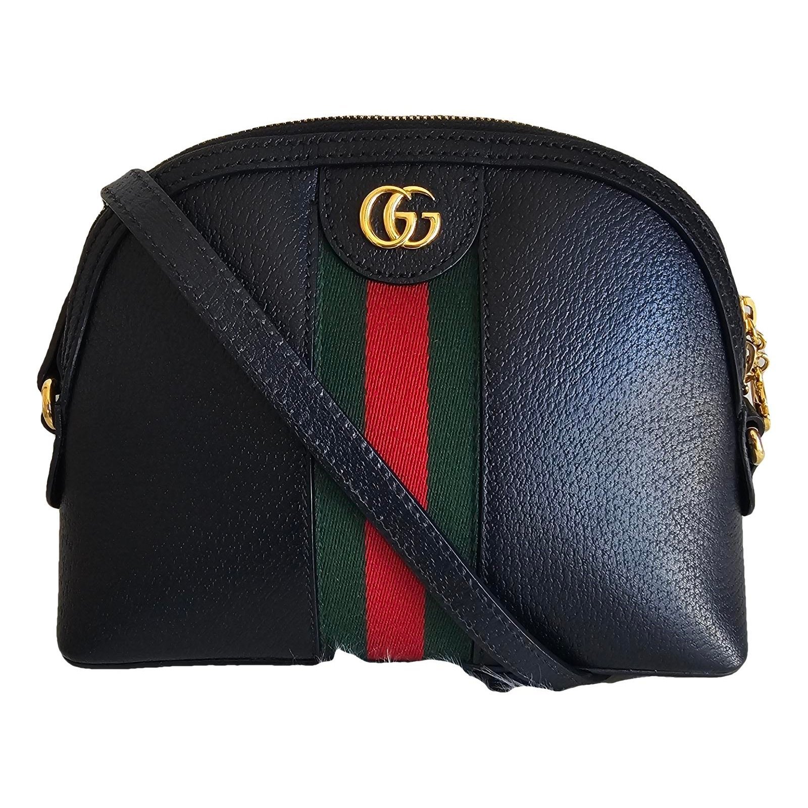 Ophidia Dome leather handbag
