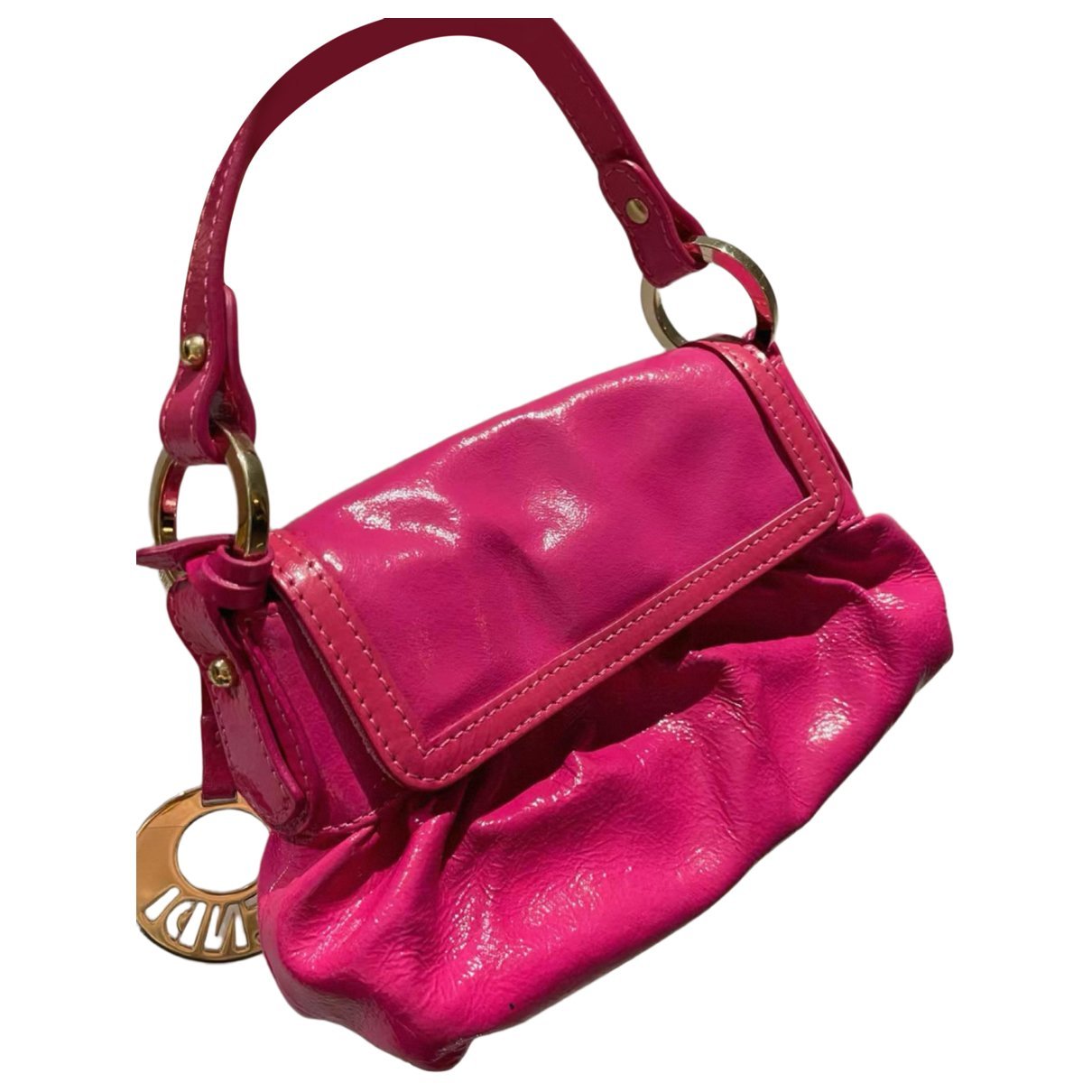 Chef patent leather handbag