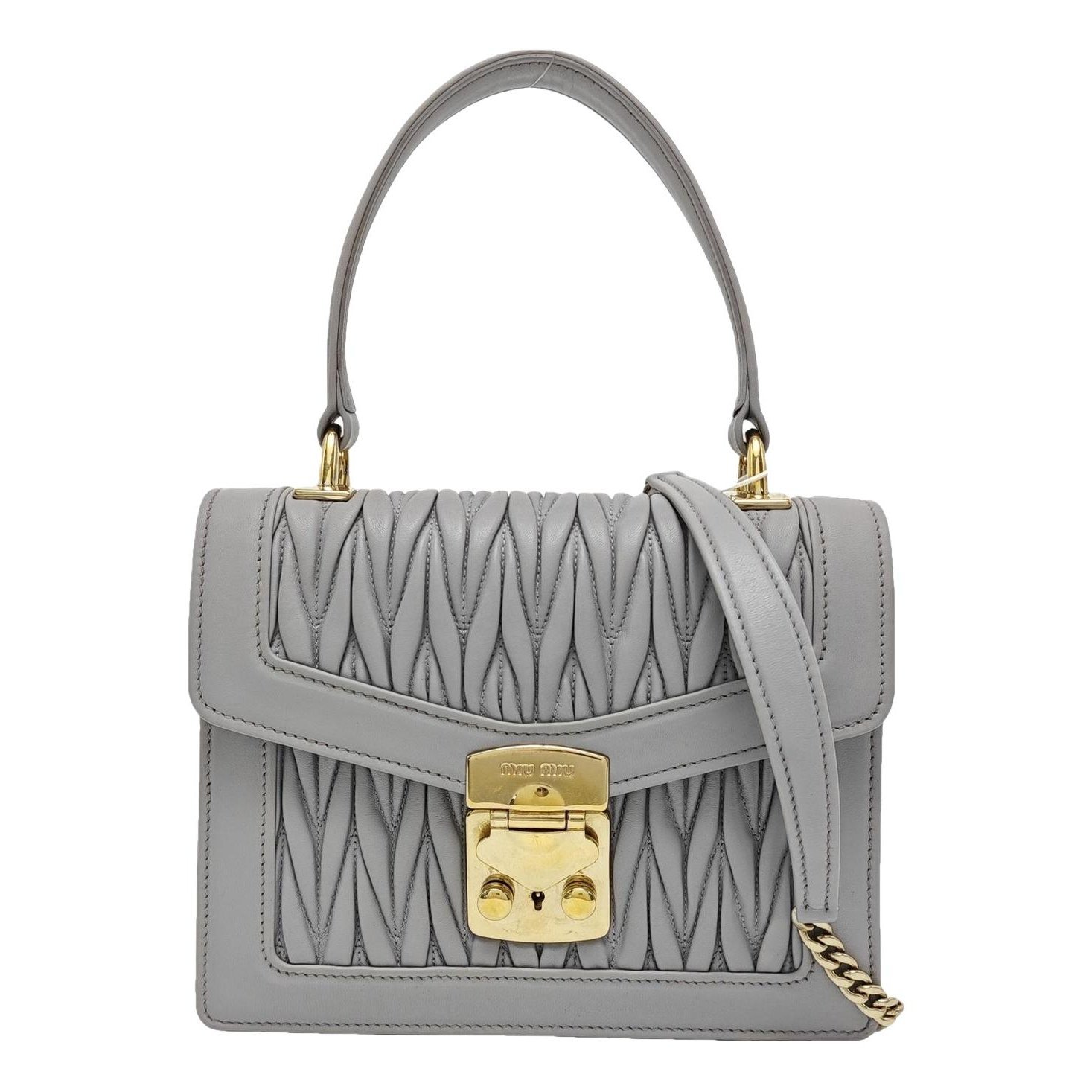 Miu Confidential leather handbag