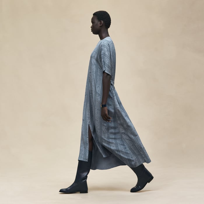 Bleu Adriatique "Cahier Du Colporteur" Classic Caftan