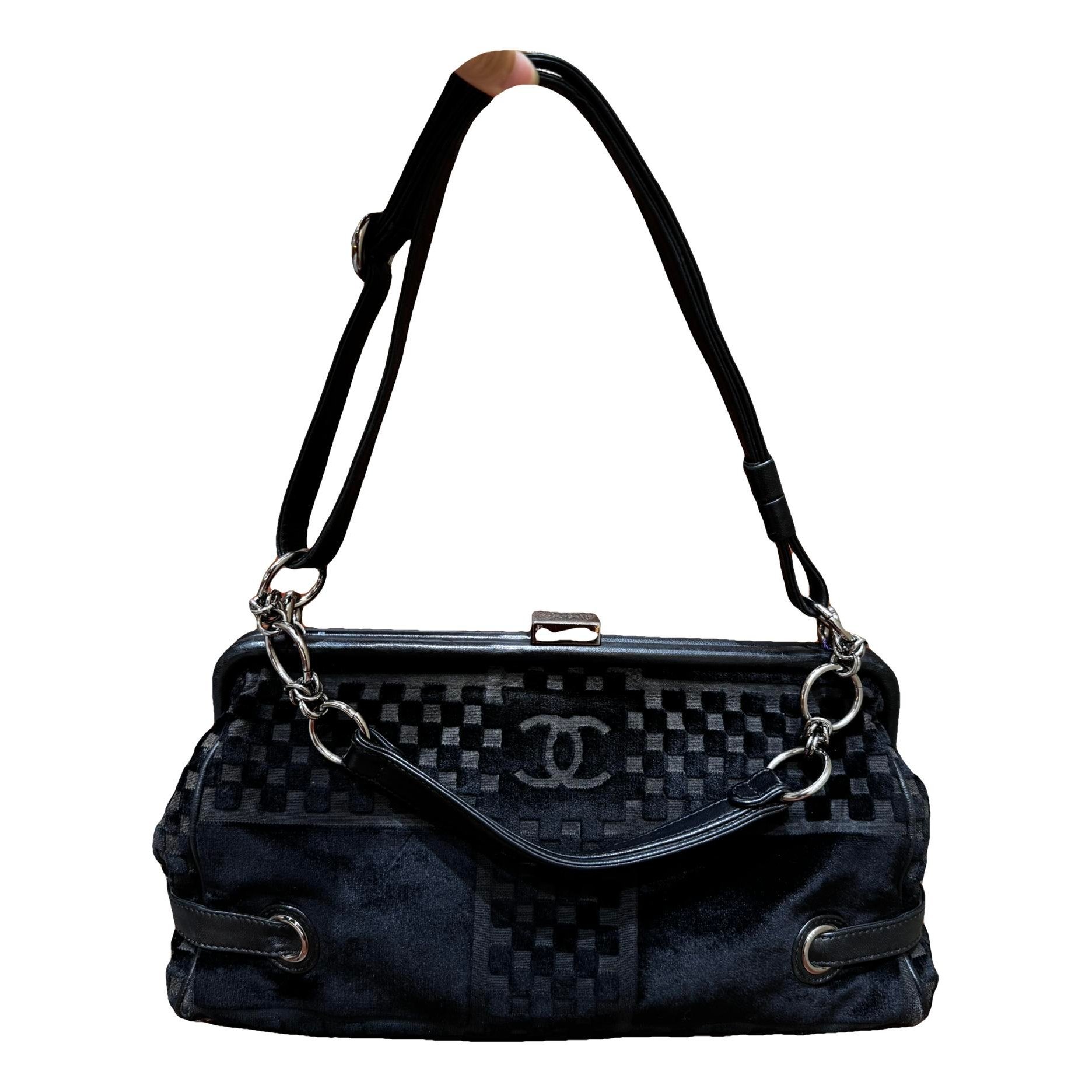 Velvet handbag