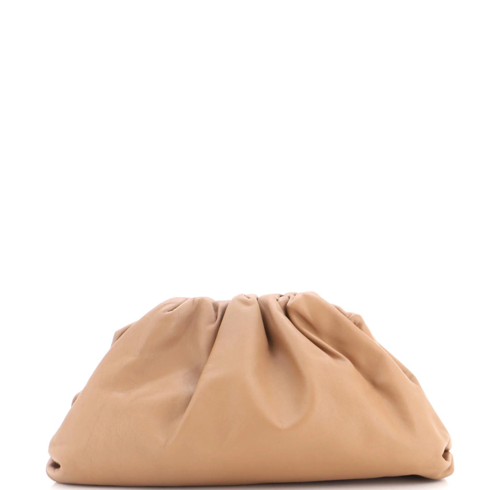 Leather clutch bag