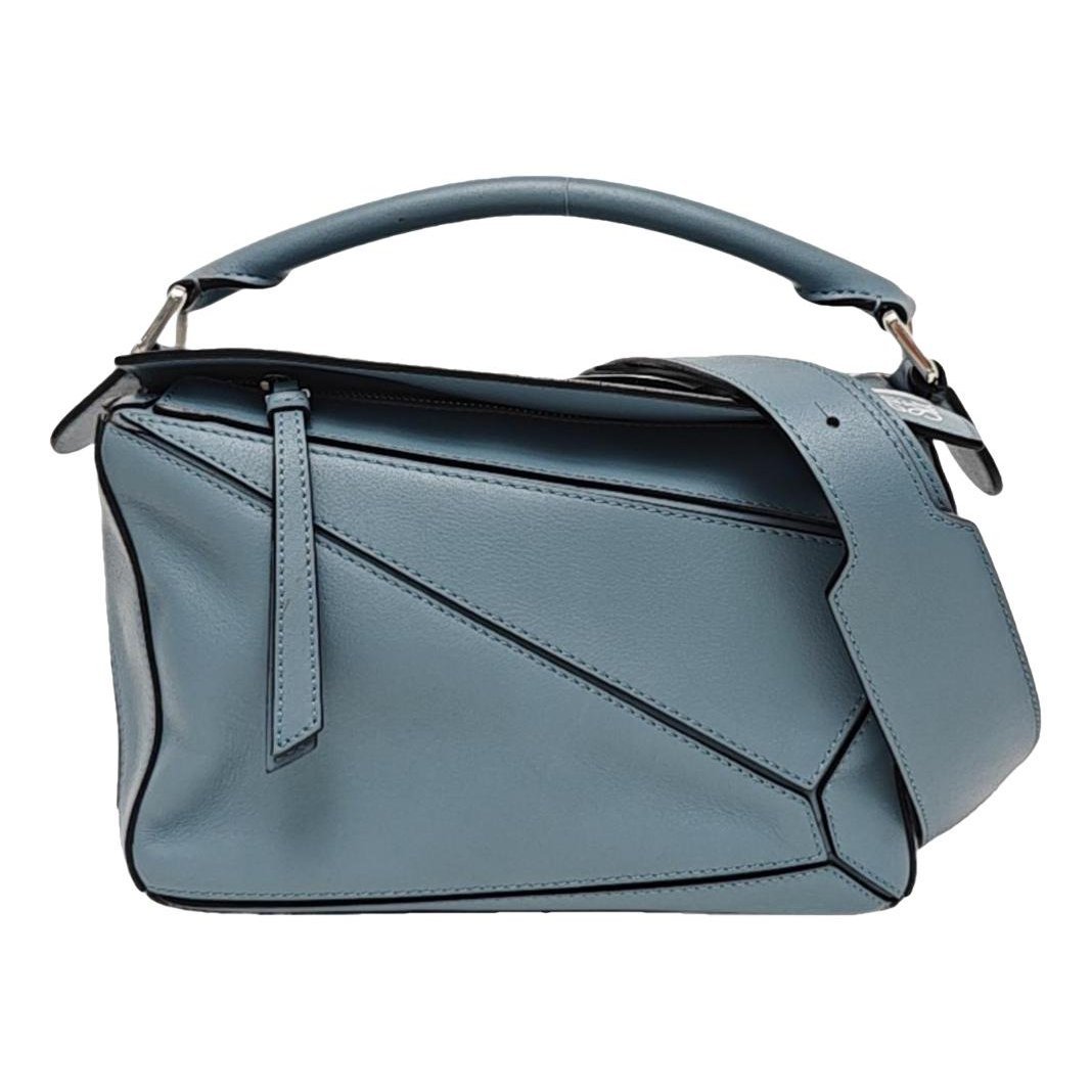 Puzzle leather handbag
