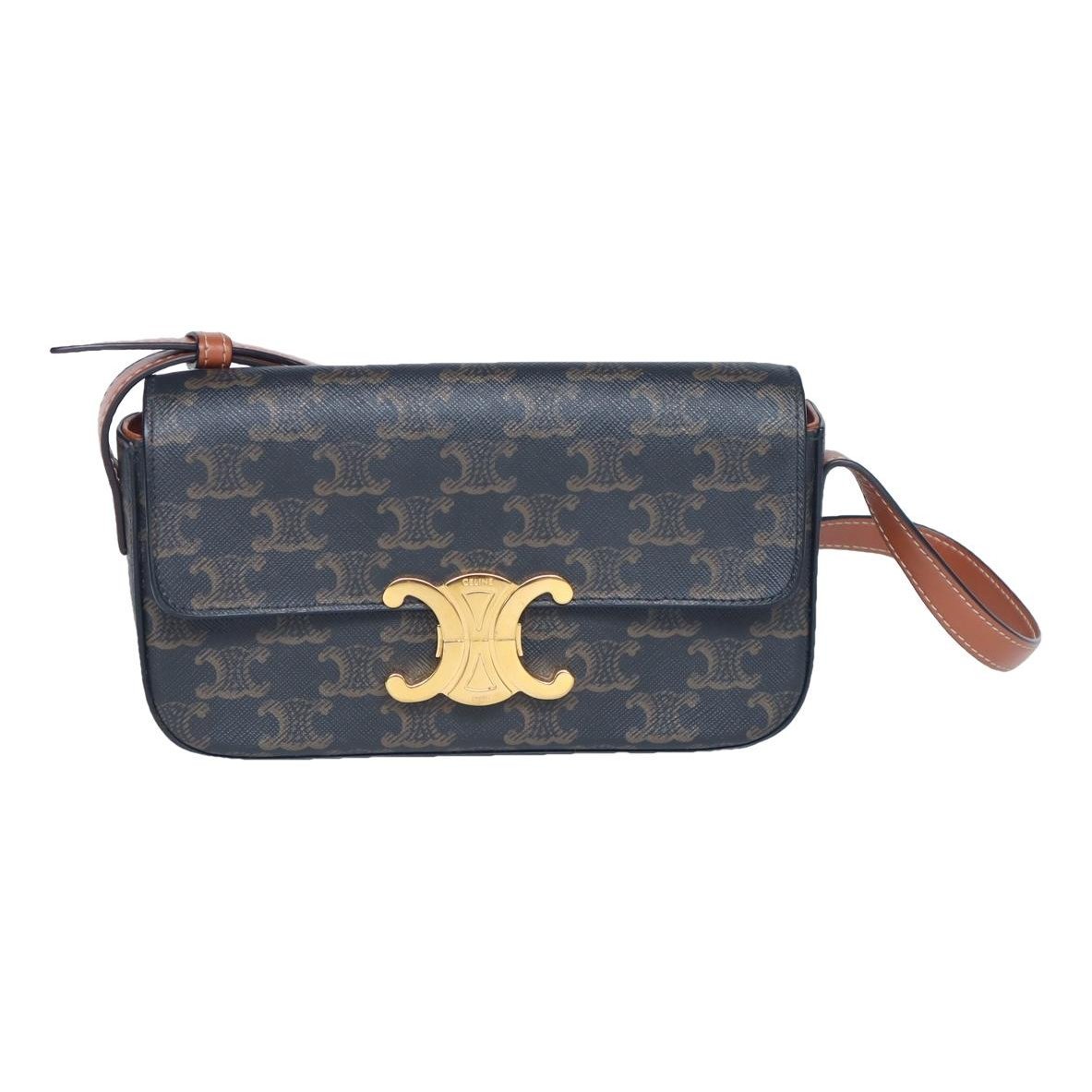 Triomphe Long leather handbag