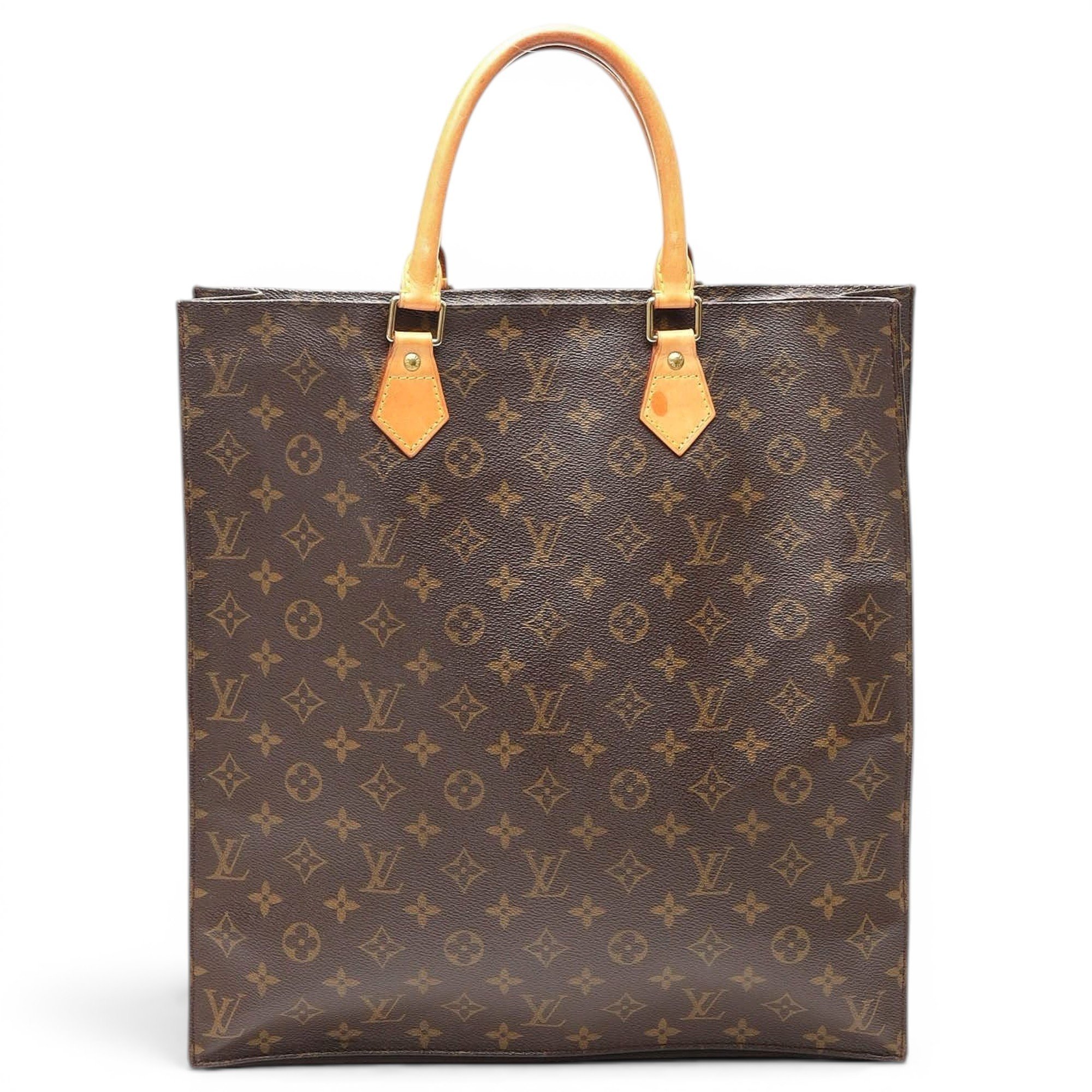 Plat leather tote