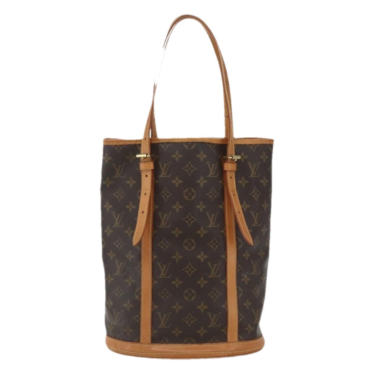 Bucket leather handbag