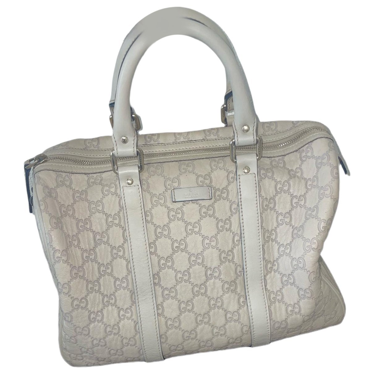 Boston leather bowling bag