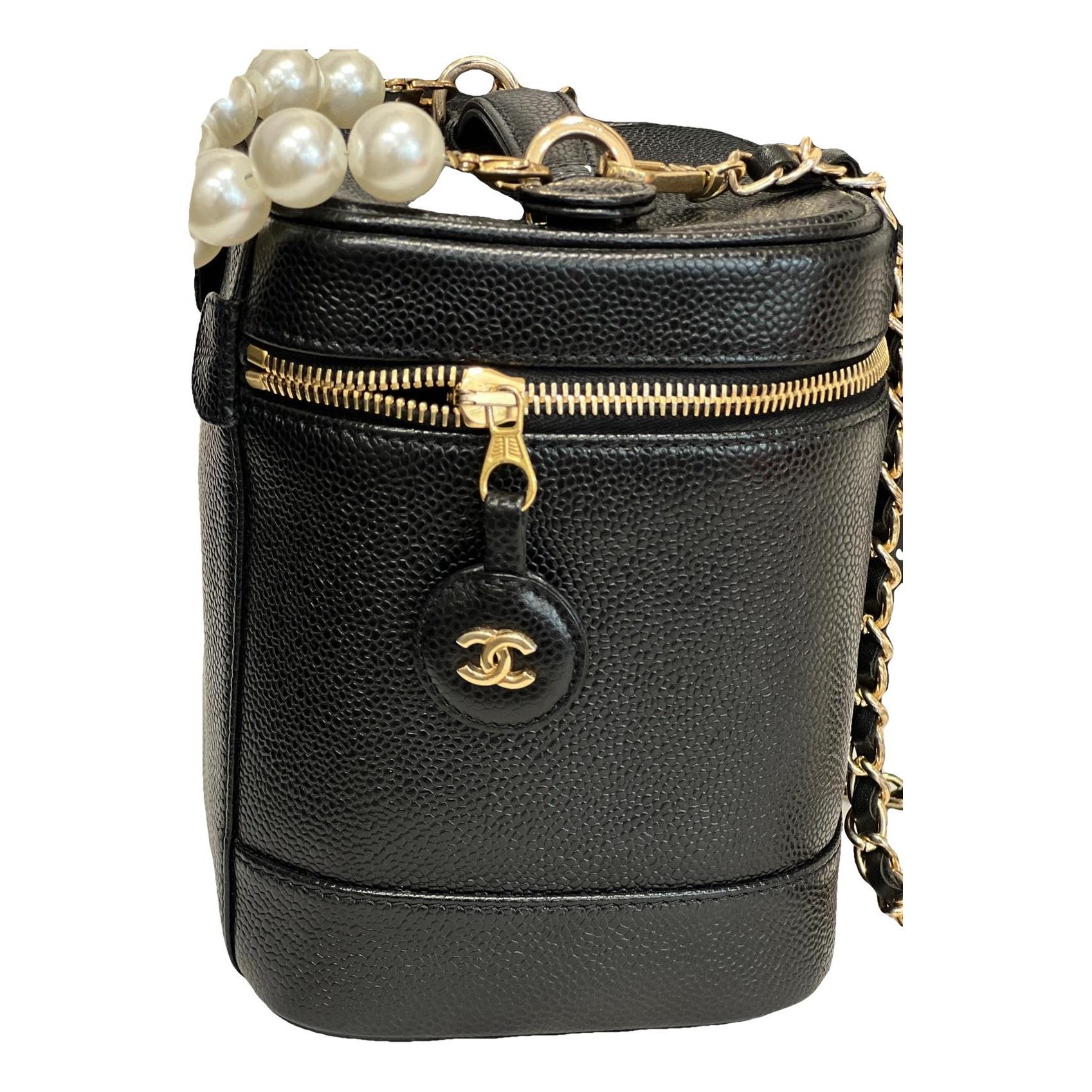 Trendy CC Vanity leather handbag