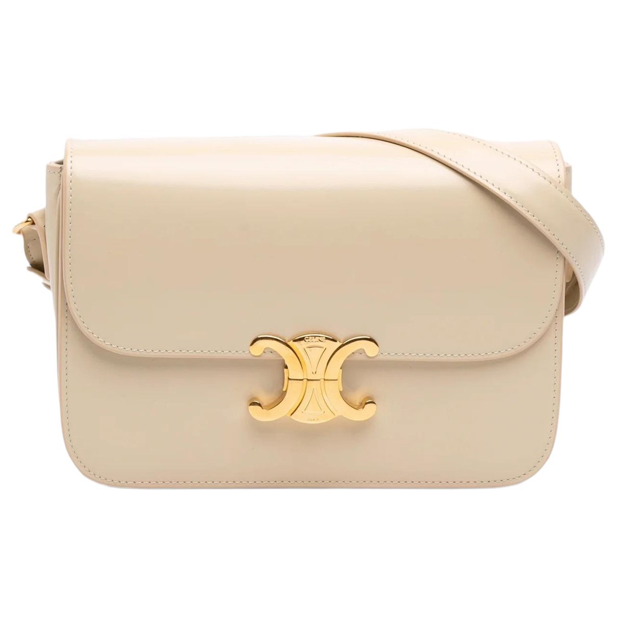 Celine Triomphe leather crossbody bag