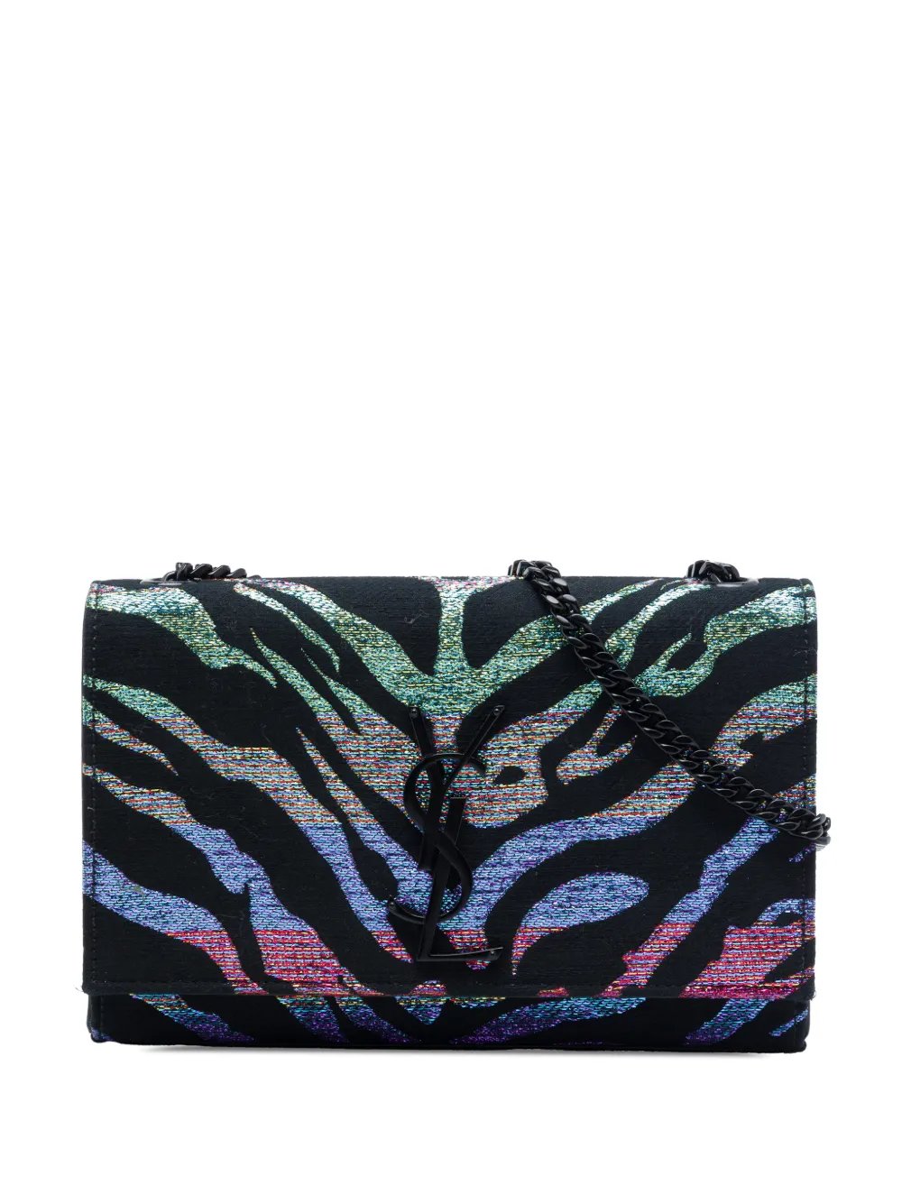 2019 Small Canvas Metallic Tiger Print Monogram Kate crossbody bag
