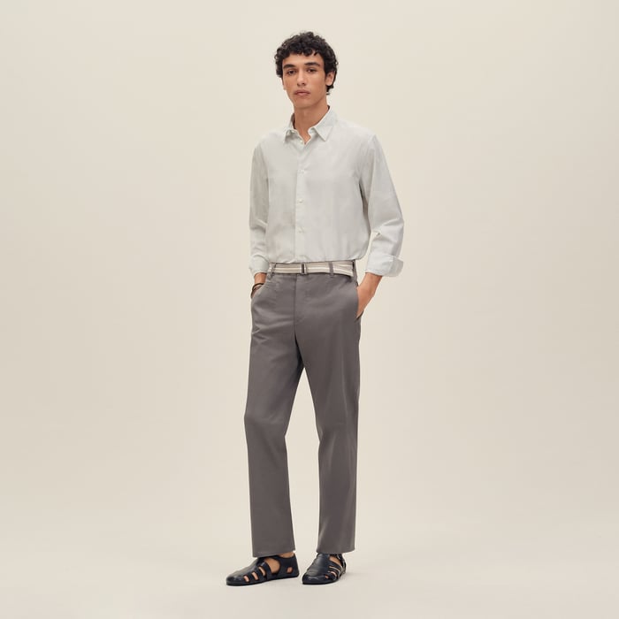 Mastic "Eperon d'Or Jacquard" Straight Cut Shirt