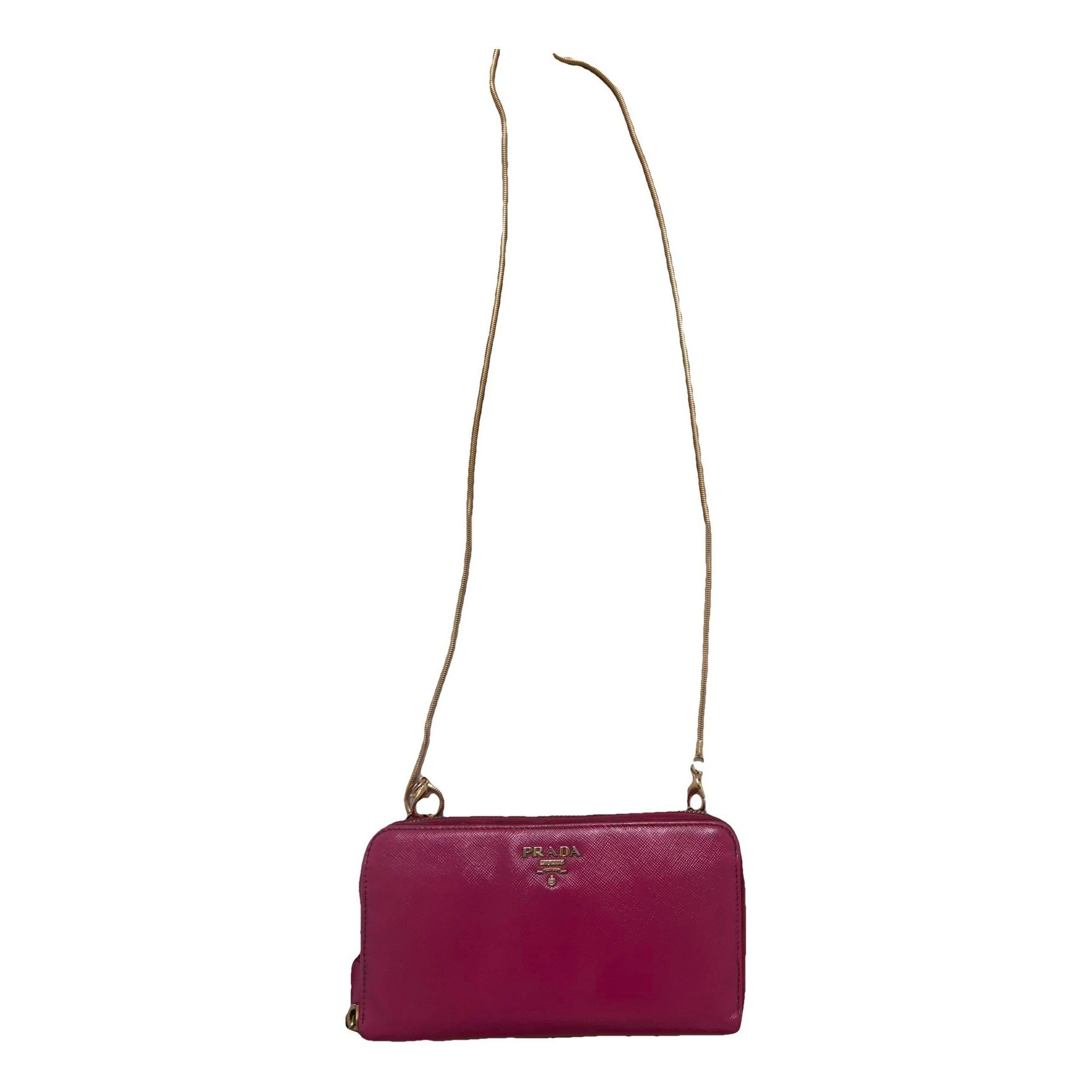 Leather clutch bag