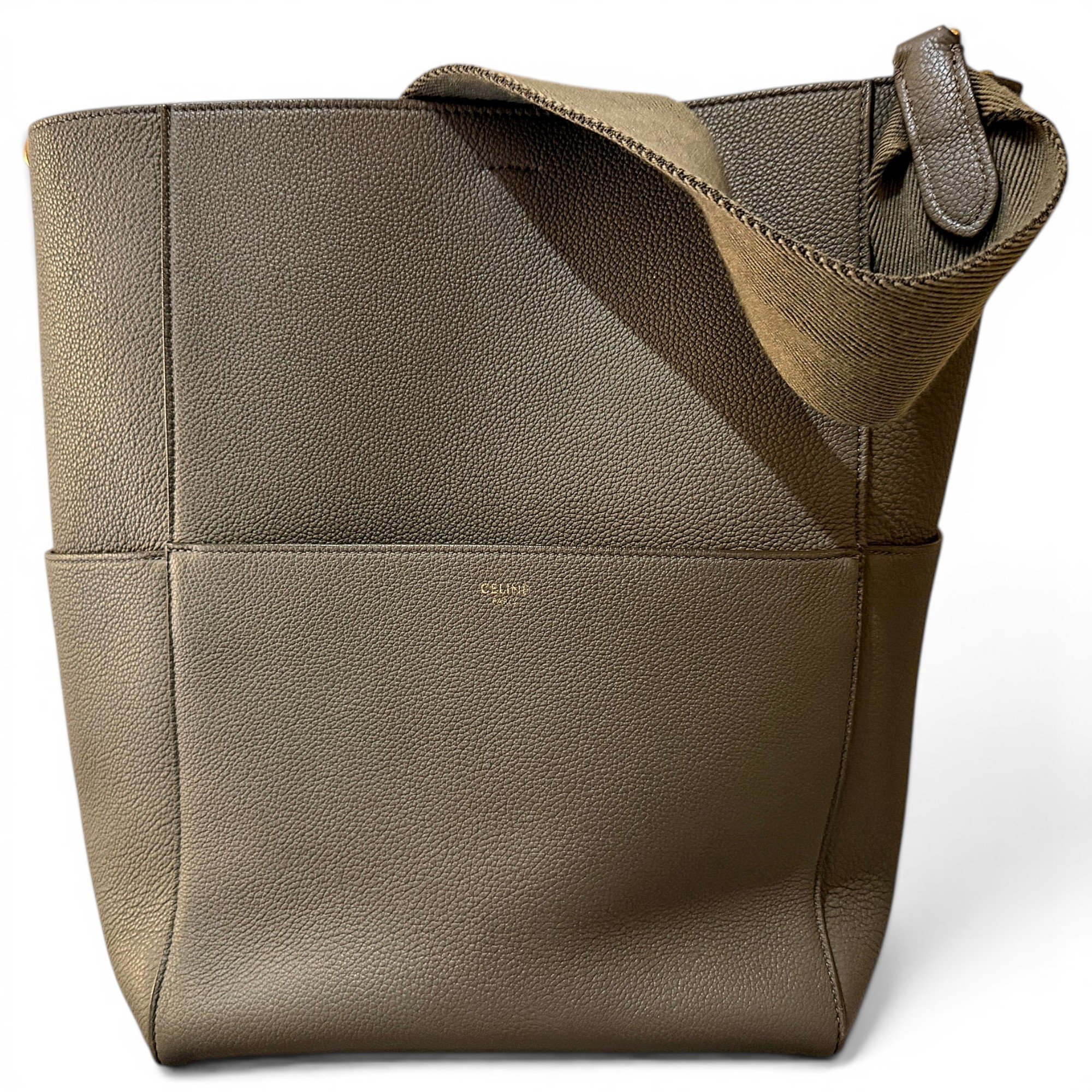 Seau Sangle leather tote