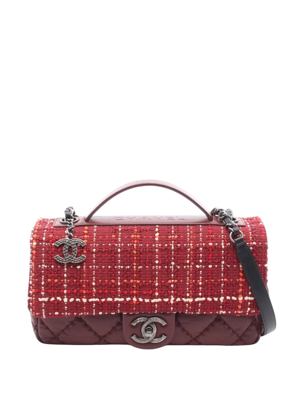 2016-2017 Tweed Quilted Airlines Single Flap satchel
