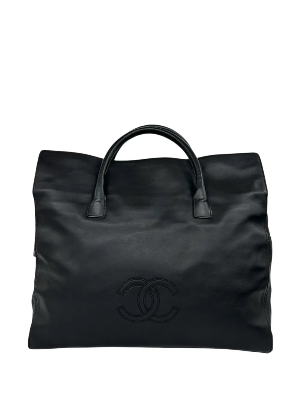 2000-2002 CC Leather tote bag