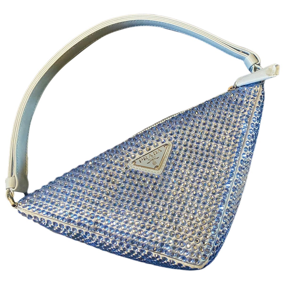Triangle glitter handbag