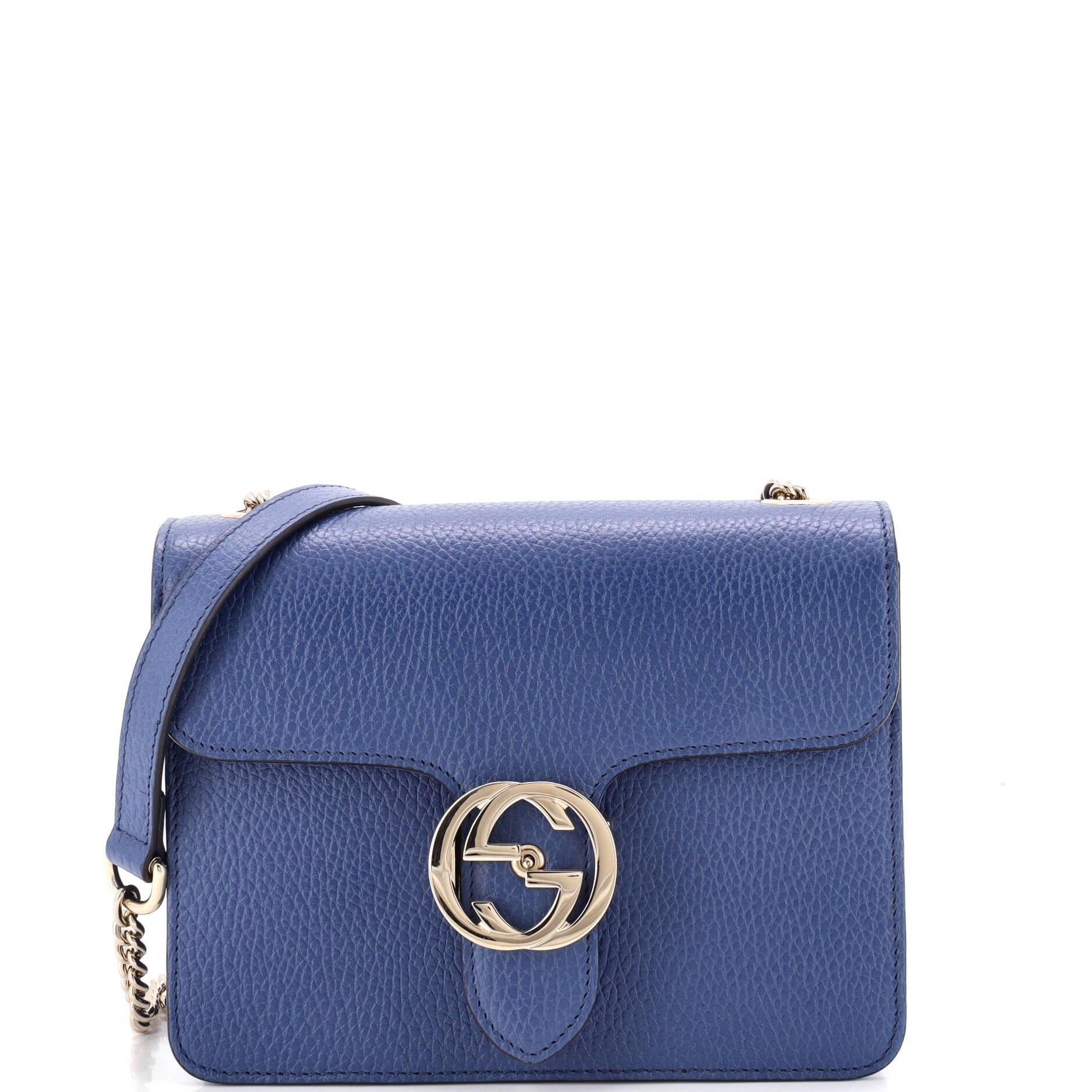 Interlocking Shoulder Bag Leather Small