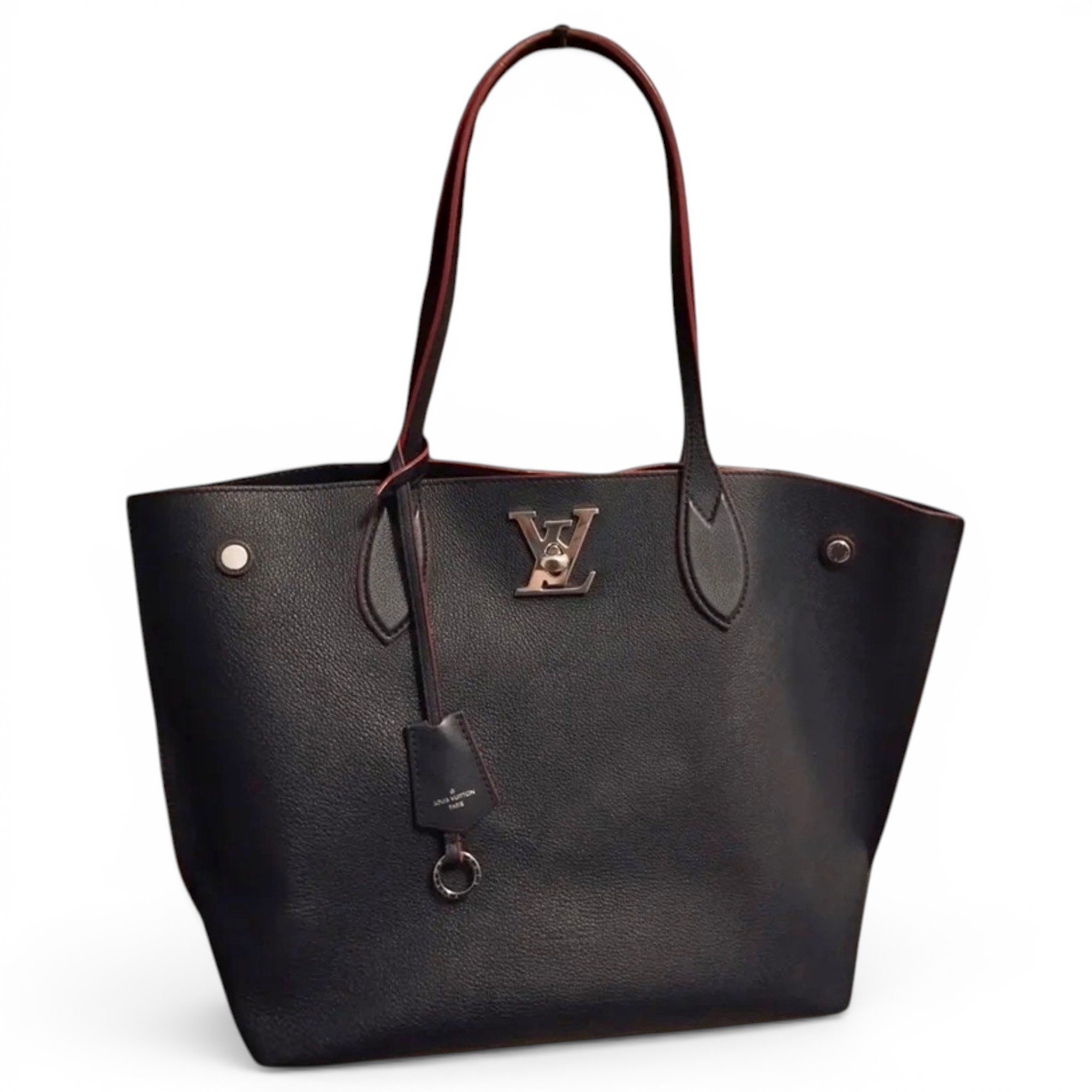 Lockme leather tote