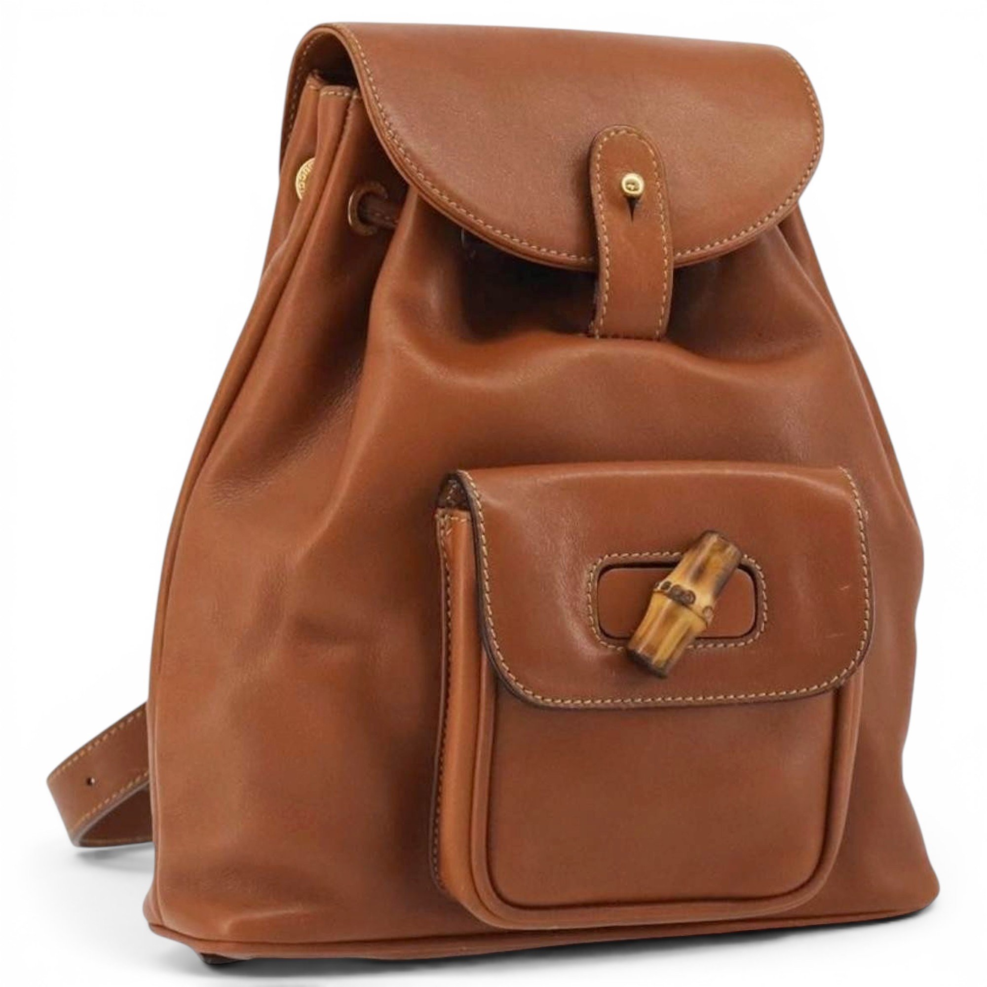 Leather backpack