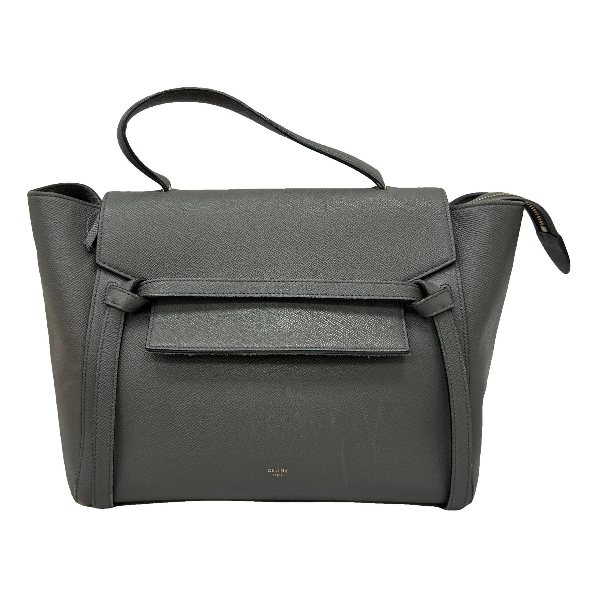 Belt leather handbag