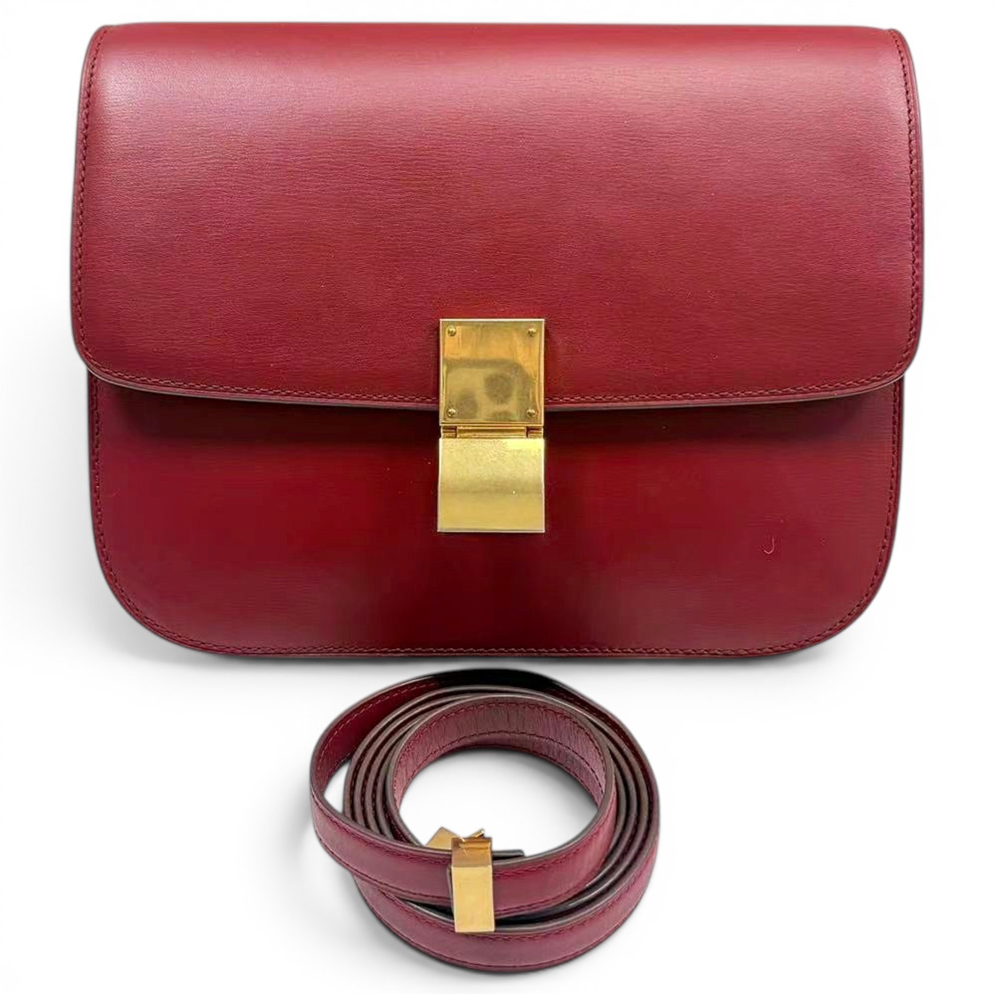 Classic leather crossbody bag