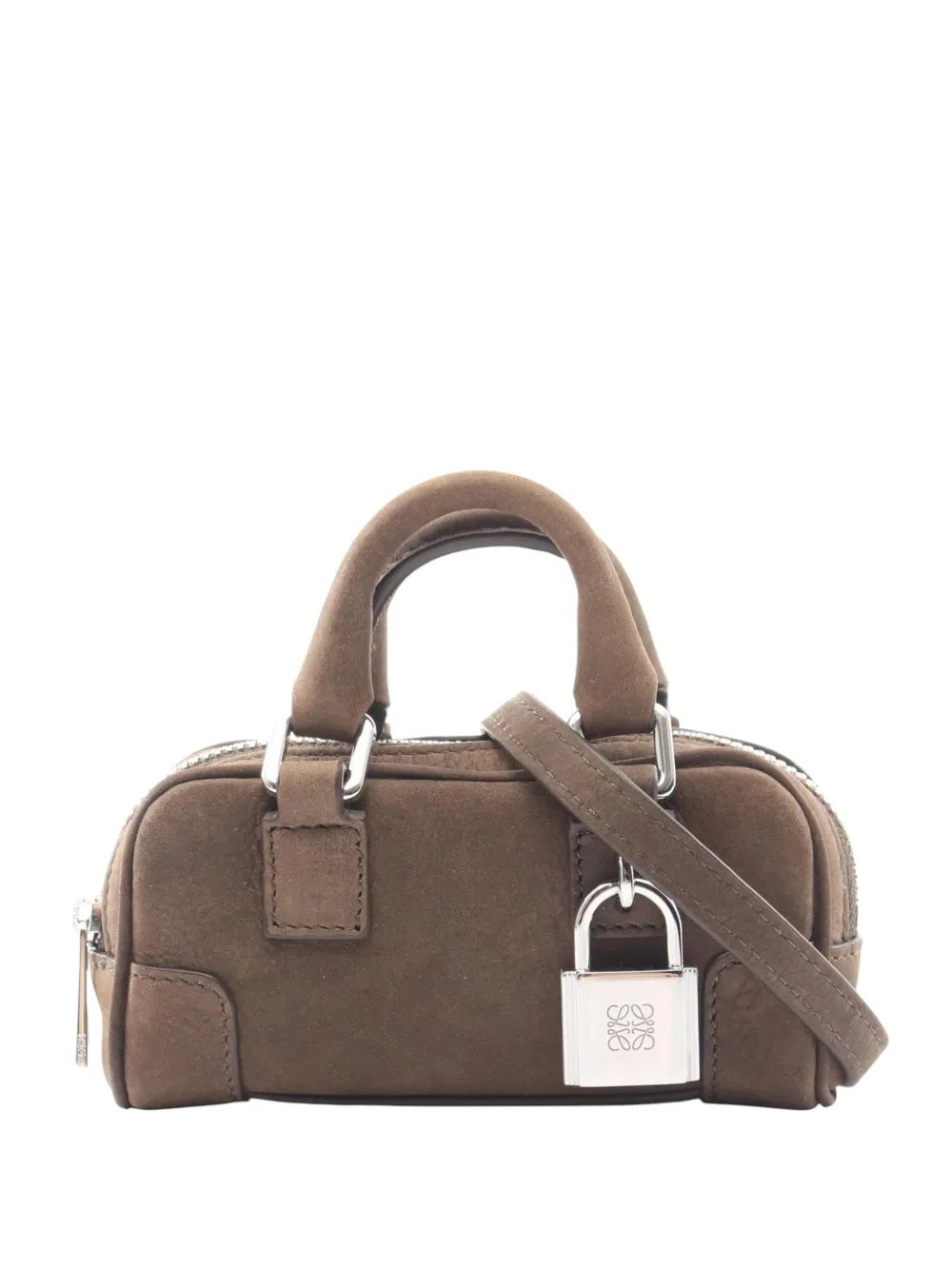 Loewe 2010-2026 Nano Suede Amazona satchel