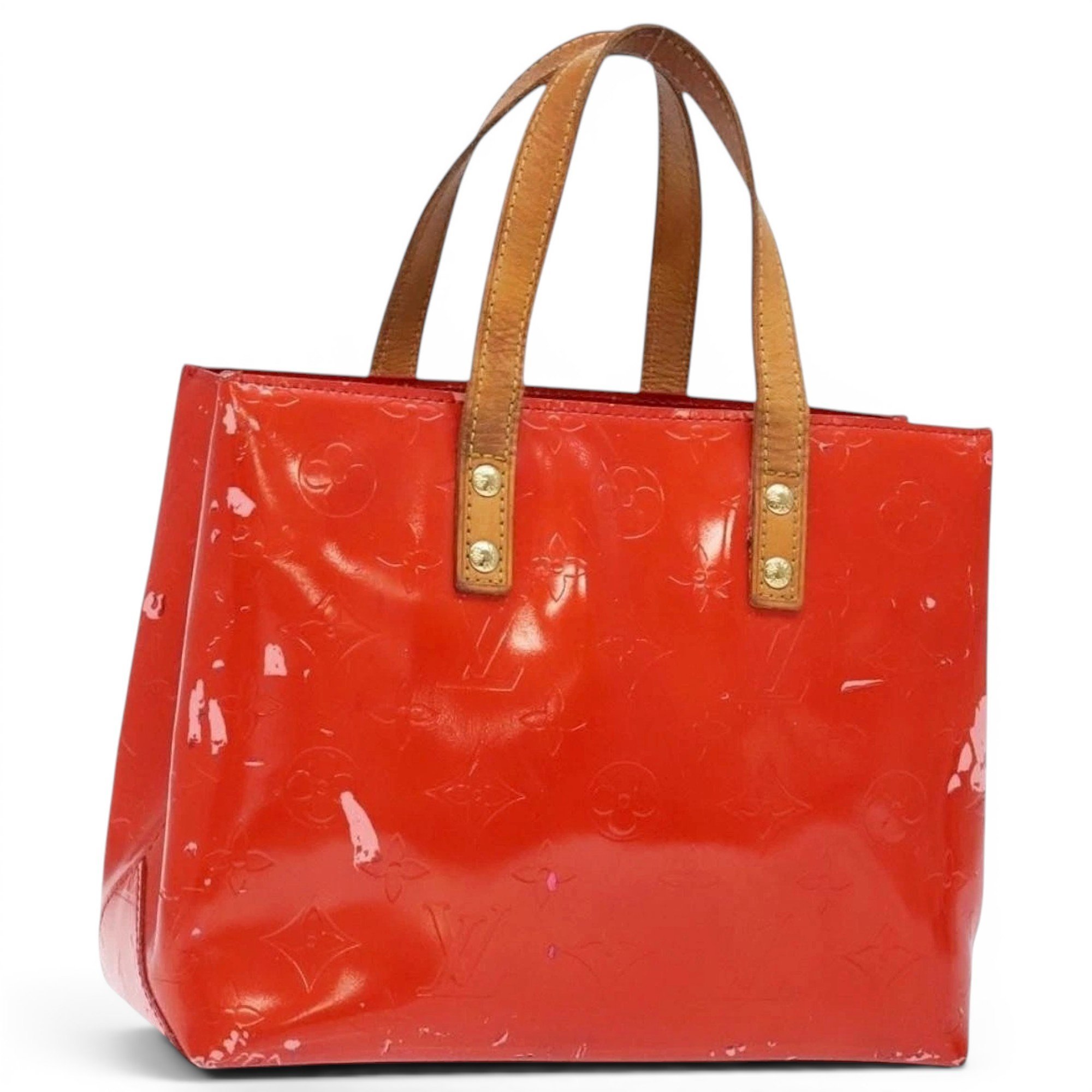 Ange patent leather handbag