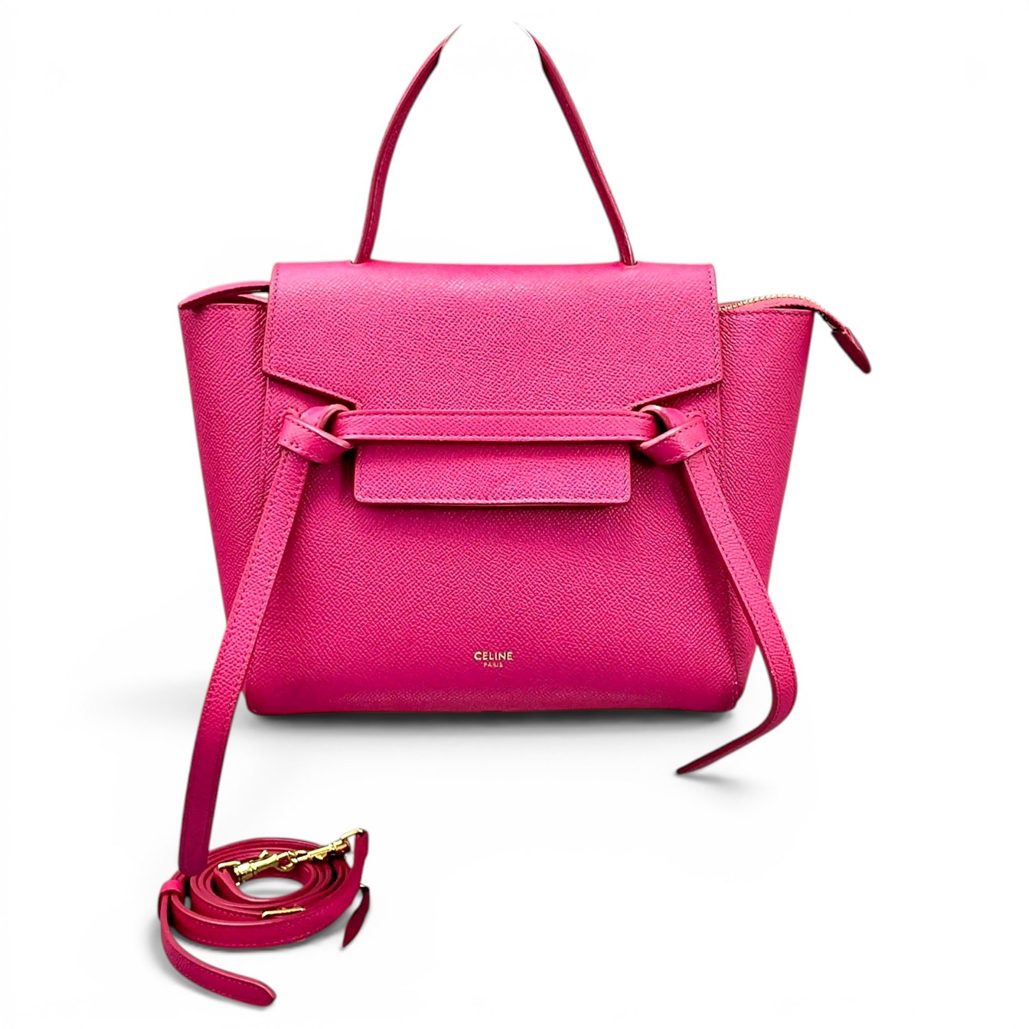 Belt leather crossbody bag