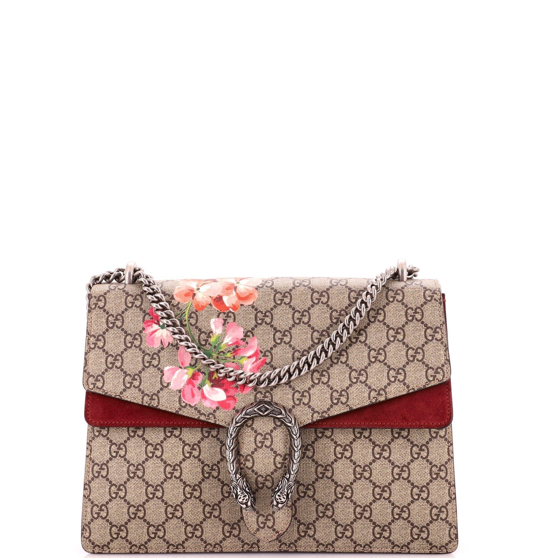 Dionysus Bag Blooms Print GG Coated Canvas Medium