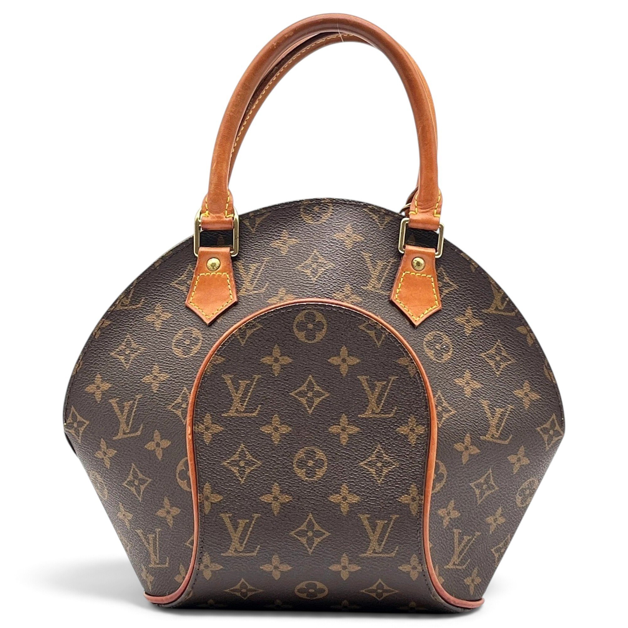 Ellipse leather handbag