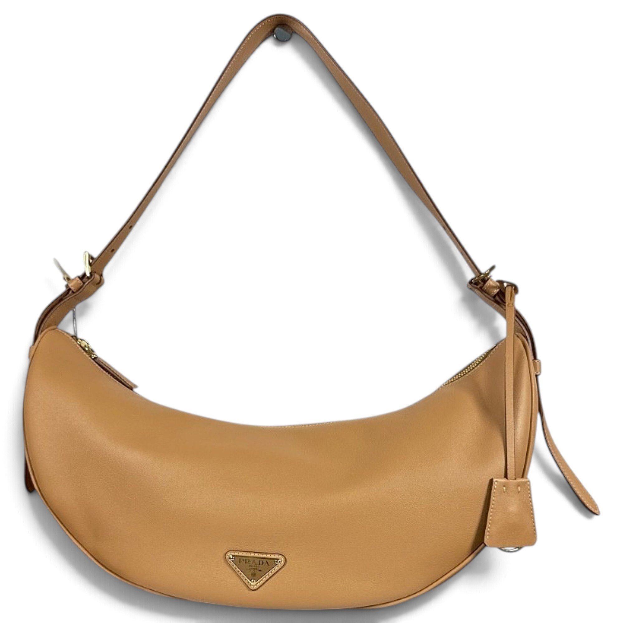 Demi-Lune leather handbag