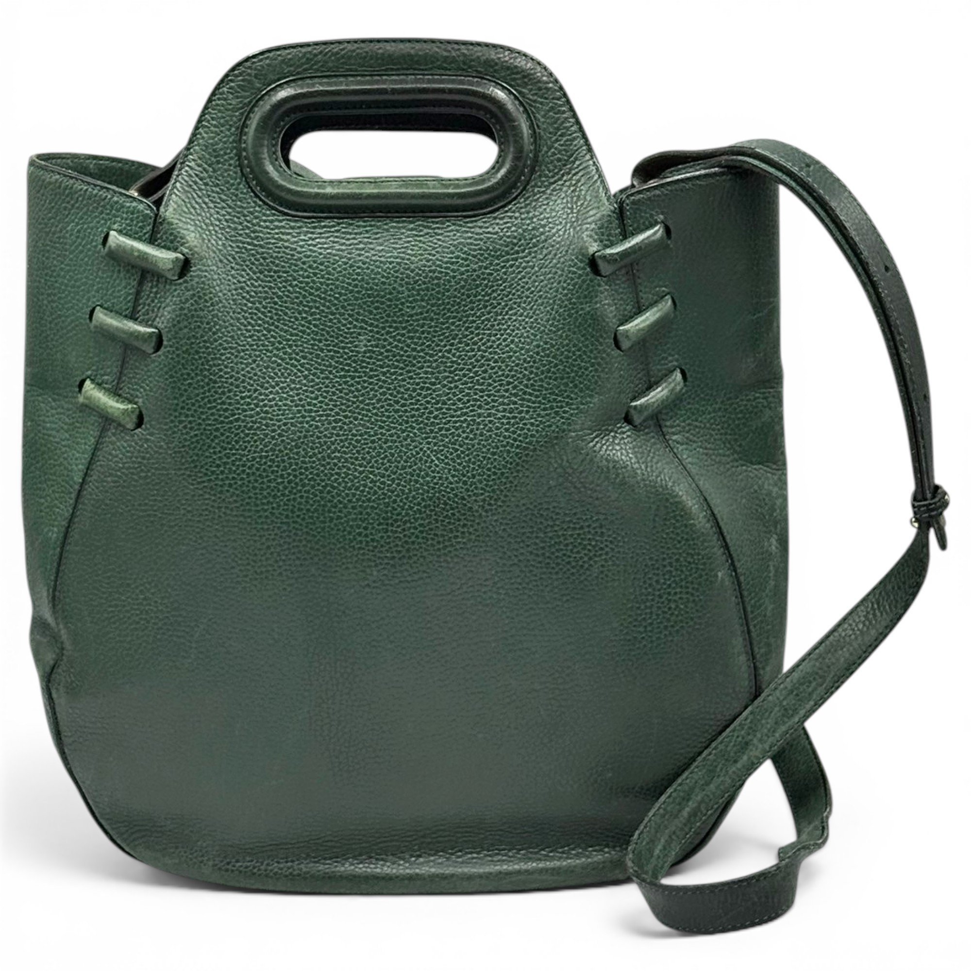 Pin leather handbag