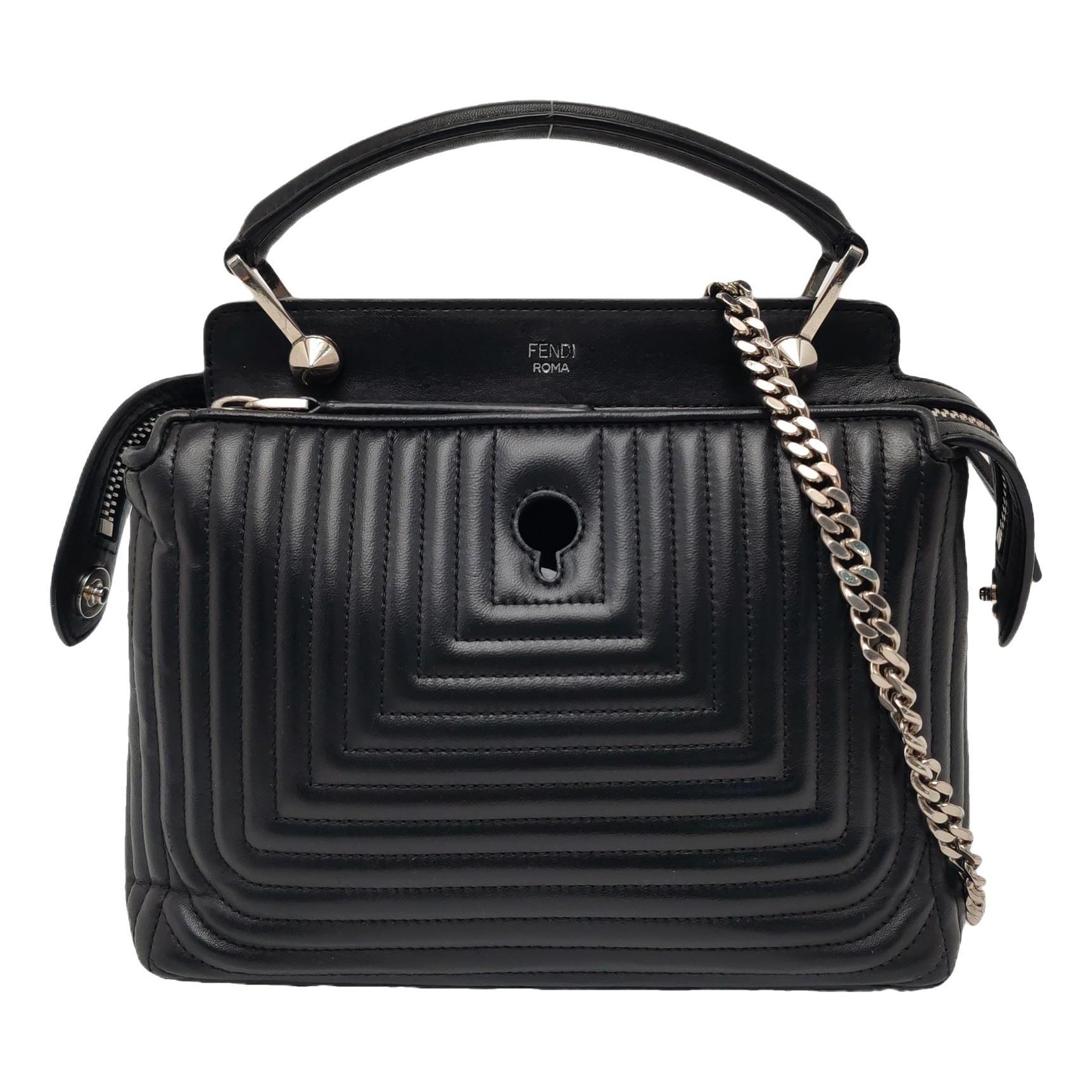 Dot Com leather crossbody bag