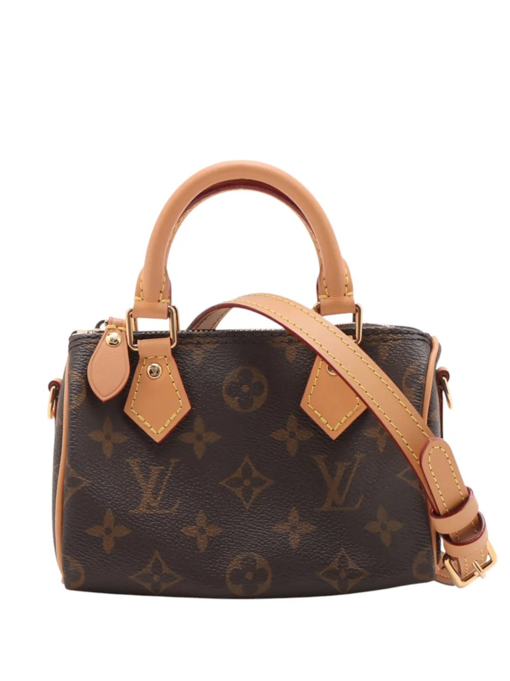 Louis Vuitton 2025 Monogram Nano Speedy Bandouliere satchel