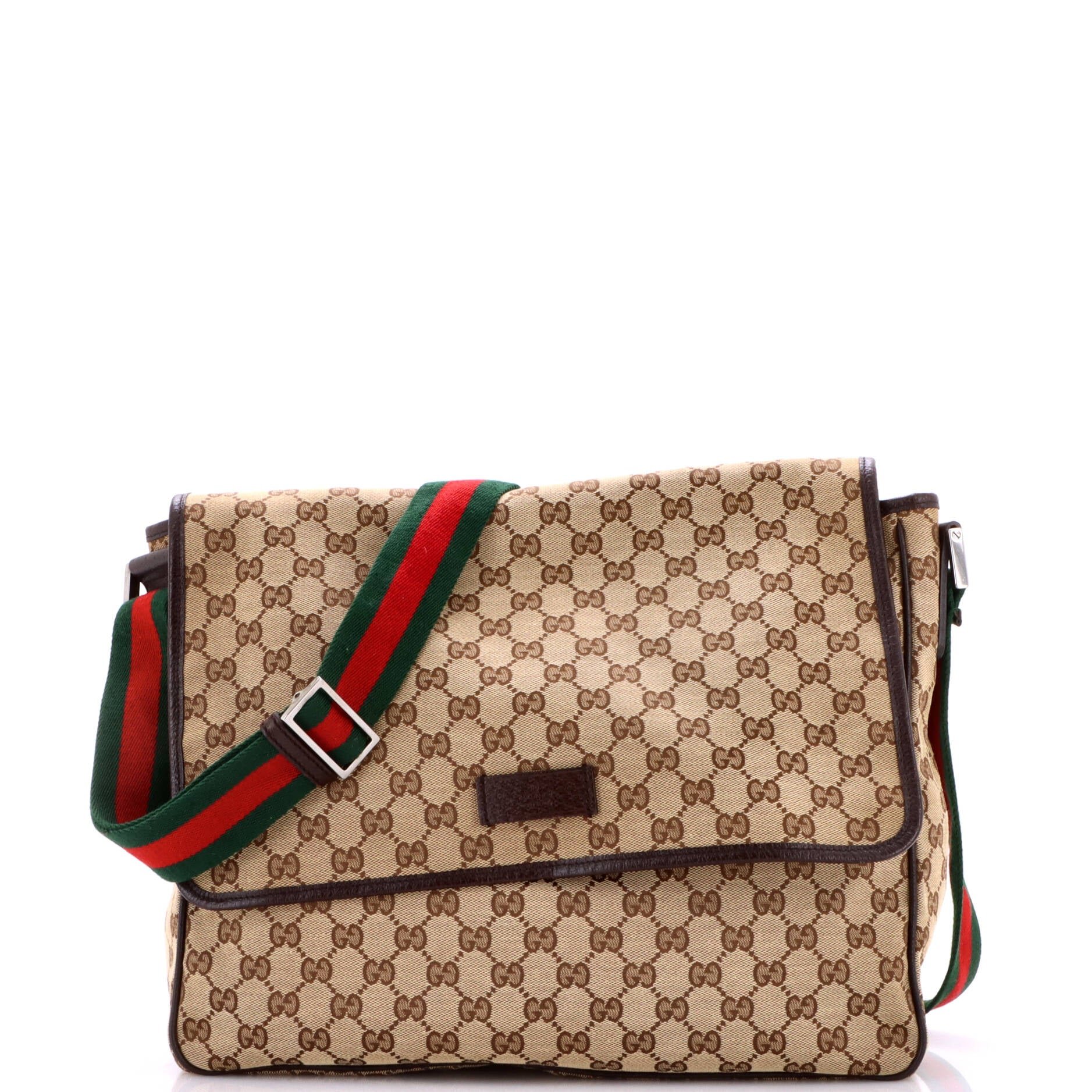 Web Strap Flap Messenger GG Canvas Medium
